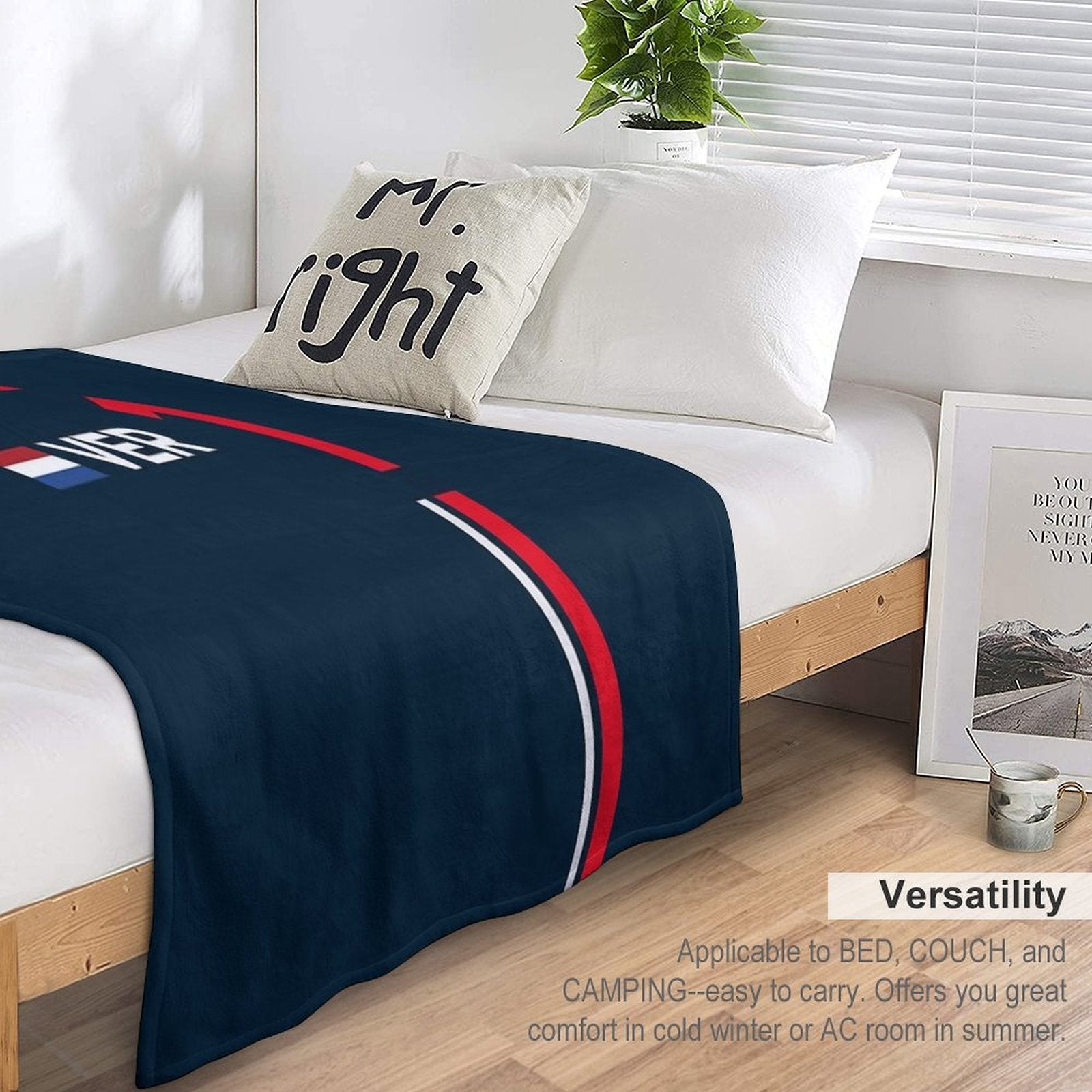 F1 2022 - #1 Verstappen Velvety-soft Throw Blanket