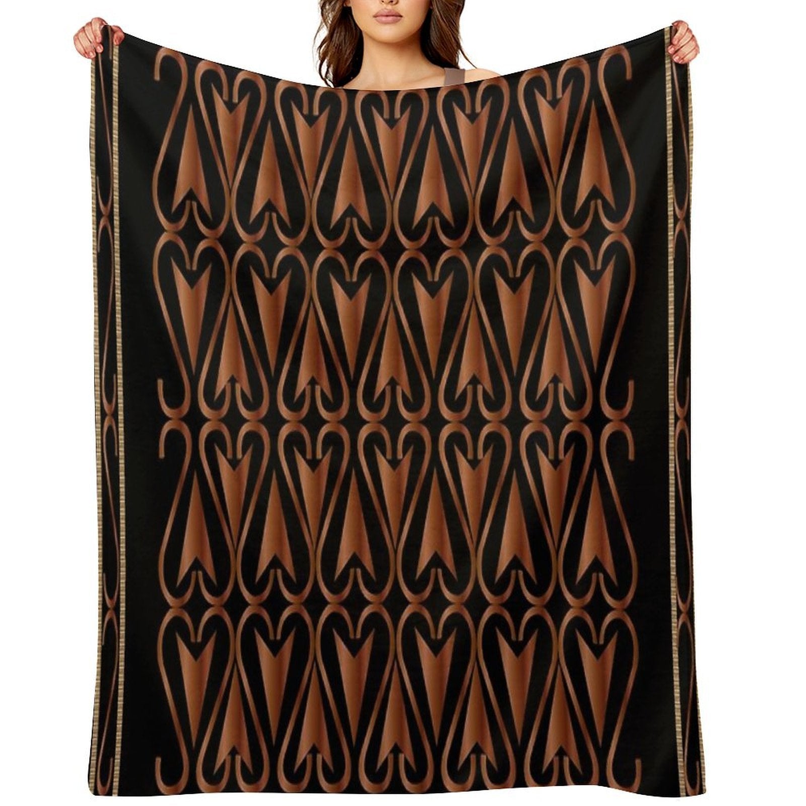 Ethnic Decorative Pattern Plush Throw Blanket