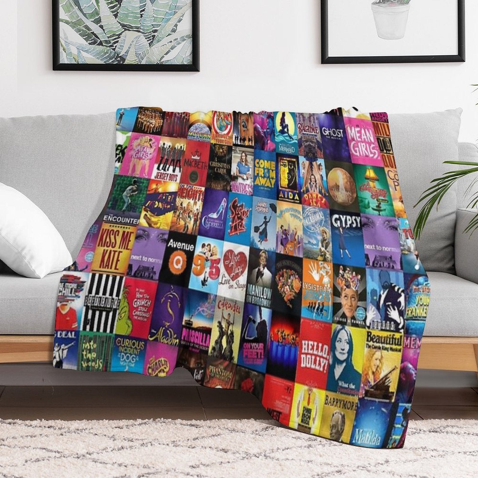 Broadway Theater Plush Throw Blanket