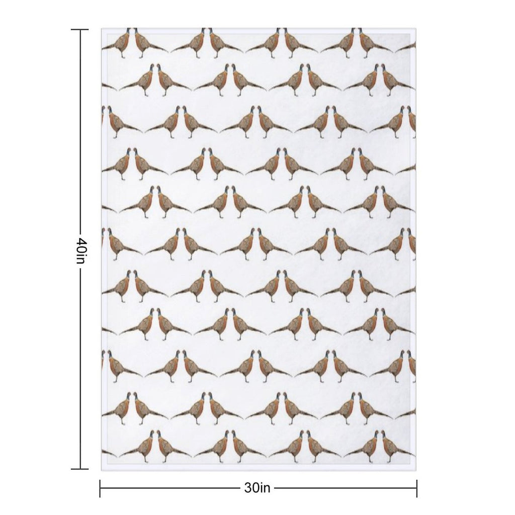 Pheasant Pattern Premium Throw Blanket