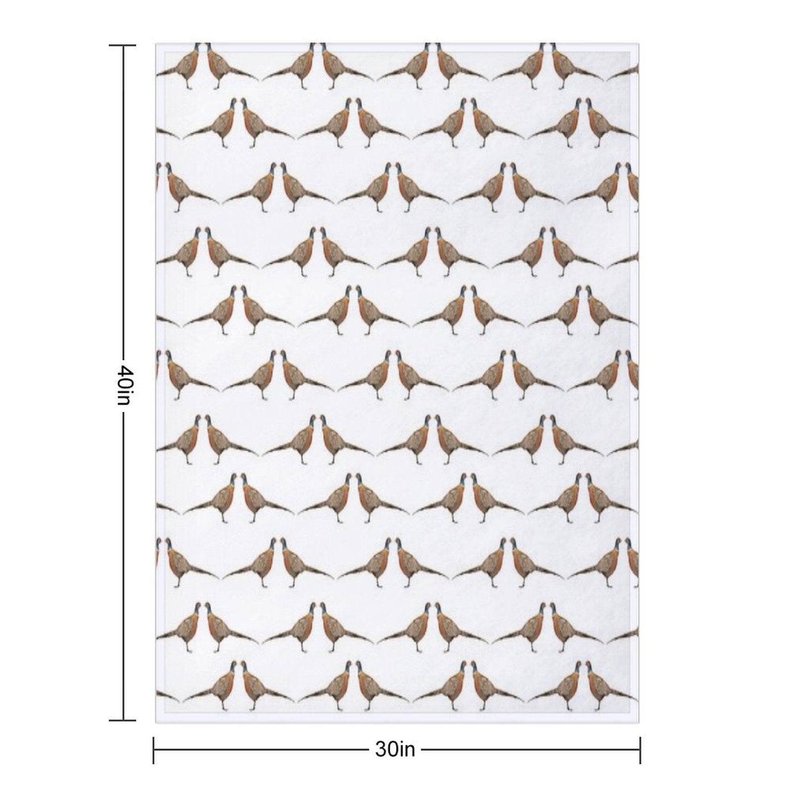 Pheasant Pattern Premium Throw Blanket