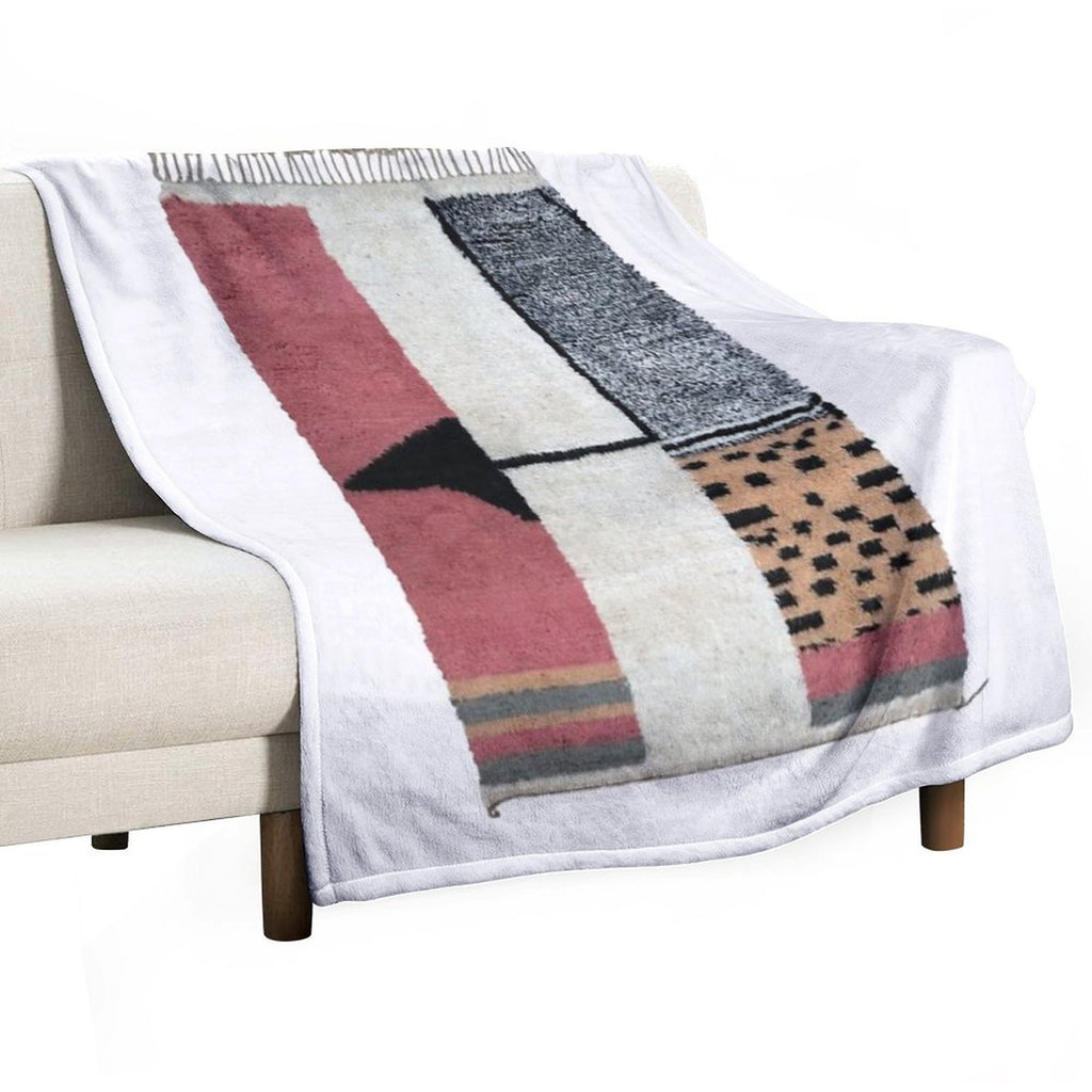 Traditional Farmhouse Rustic  Style Artwork Cactus Sabra Rug-handmade Silk  Boho Old Gift-ready Throw Blanket