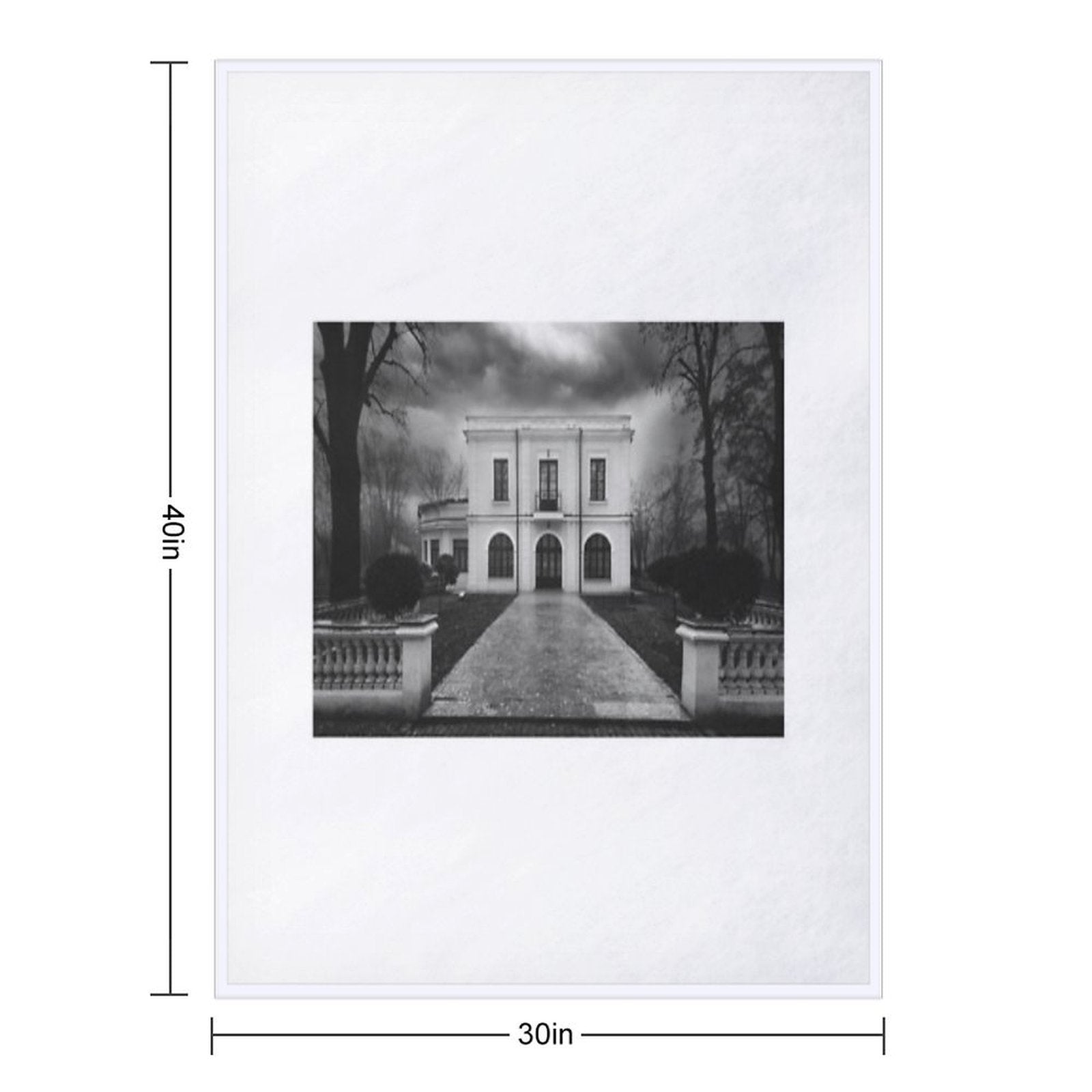Bibesco Mansion Eco-conscious Throw Blanket