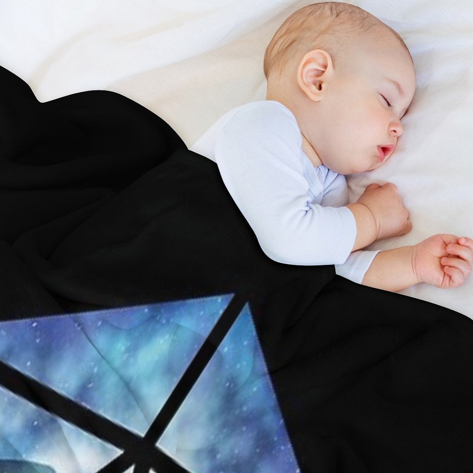 Blue Sky Ice Dragon D20 Shrink-resistant Throw Blanket
