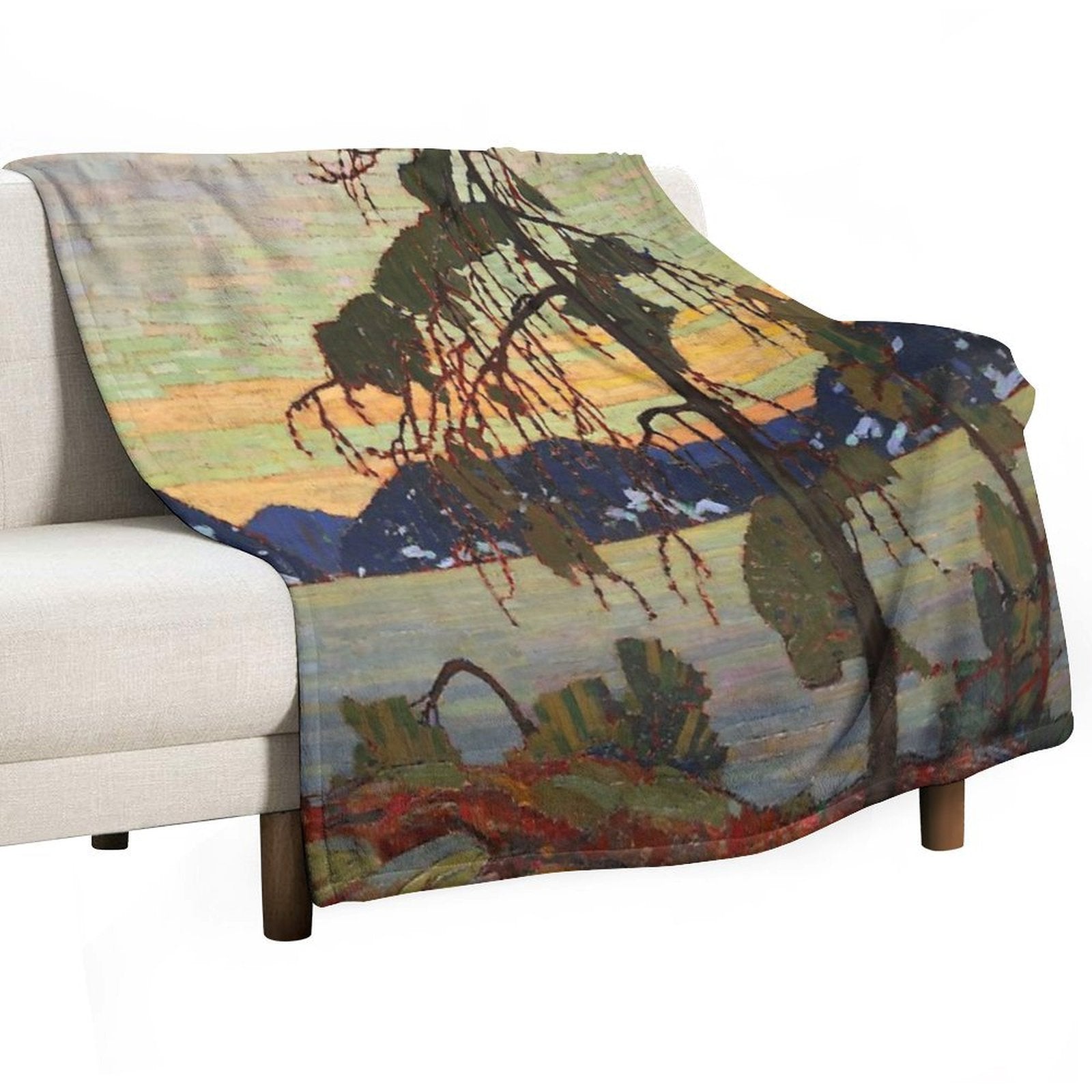 Tom Thomson - The Jack Pine Shrink-resistant Throw Blanket