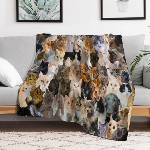 Animal Lover Pattern Eco-conscious Throw Blanket