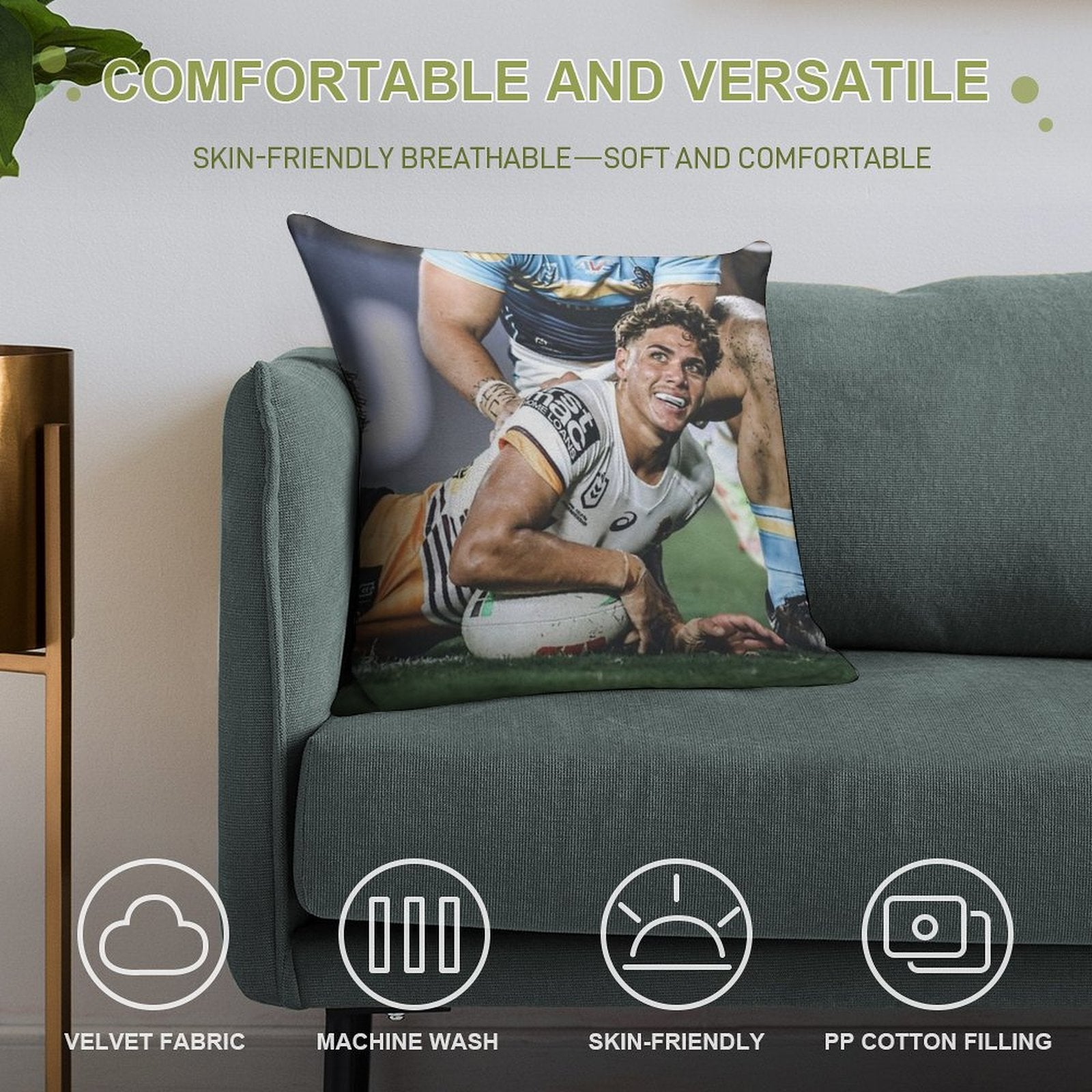 Reece Walsh Soft High-Density Material Throw Pillow