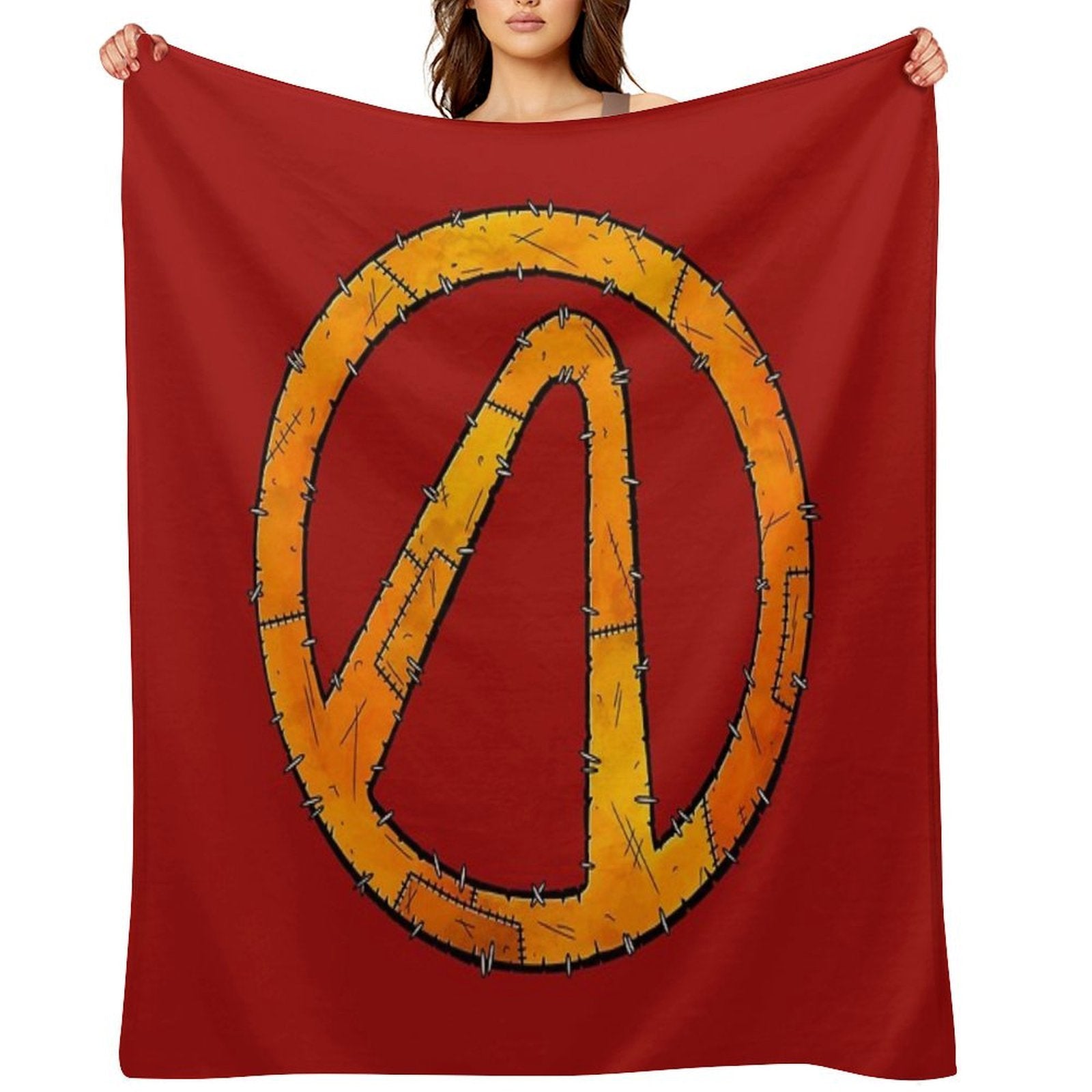 Vault Symbol Stitched - Borderlands Durable Throw Blanket
