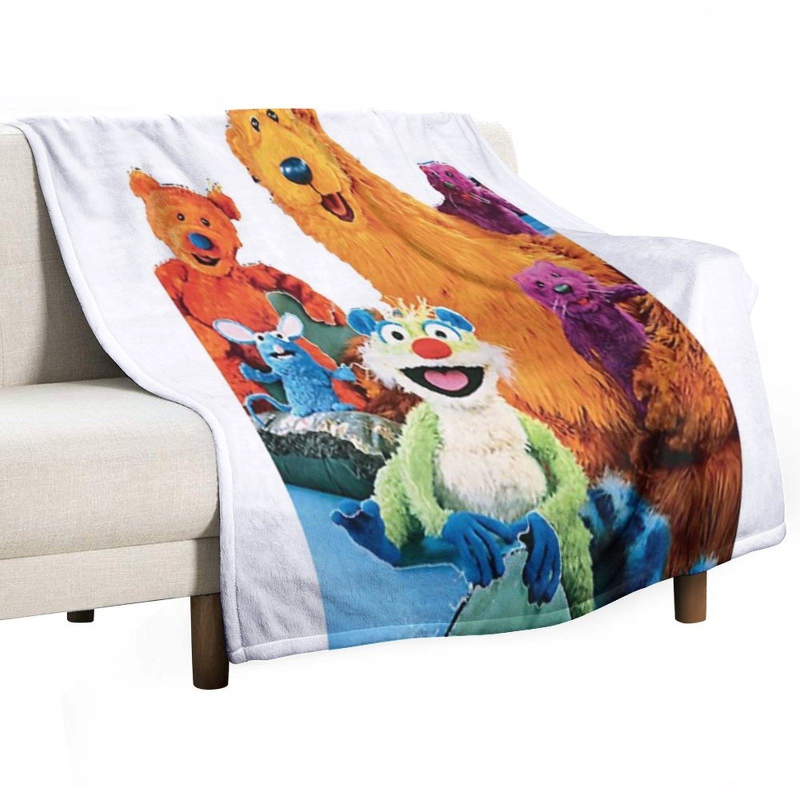 Bear in The Big Blue House Wrinkle-free Throw Blanket