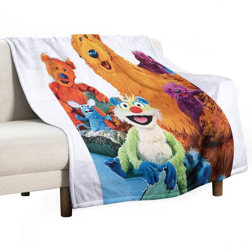 Bear in The Big Blue House Wrinkle-free Throw Blanket