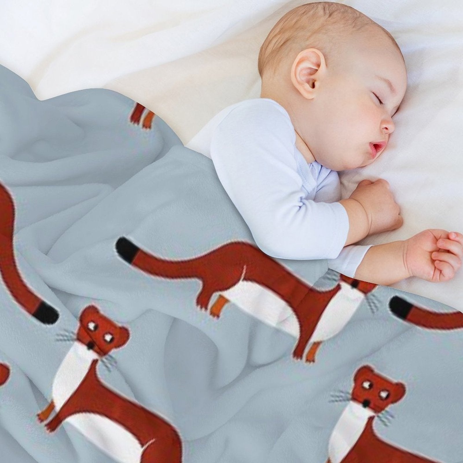 Weasel Compact Throw Blanket