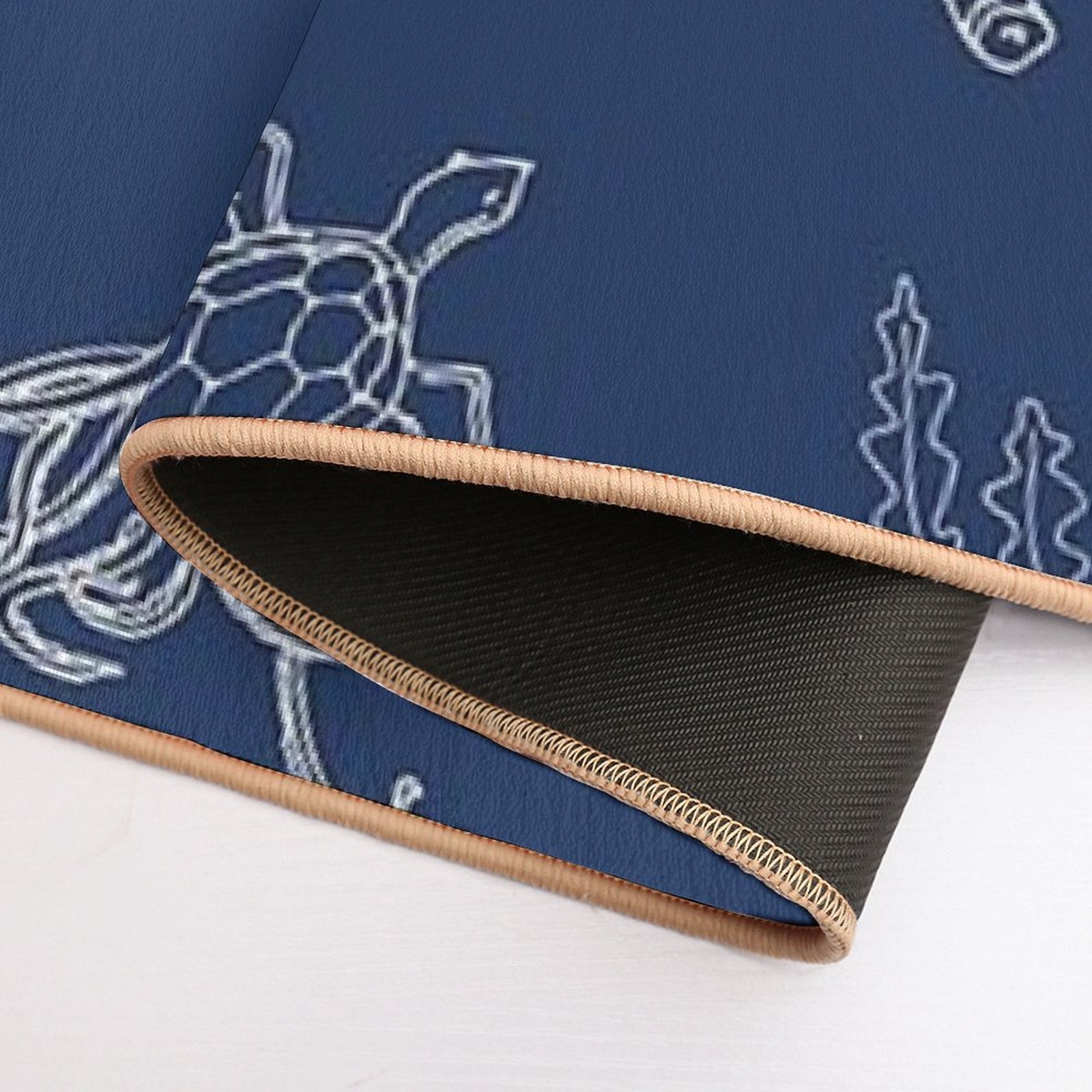 Under The Sea Navy  Odorless Bath Mat