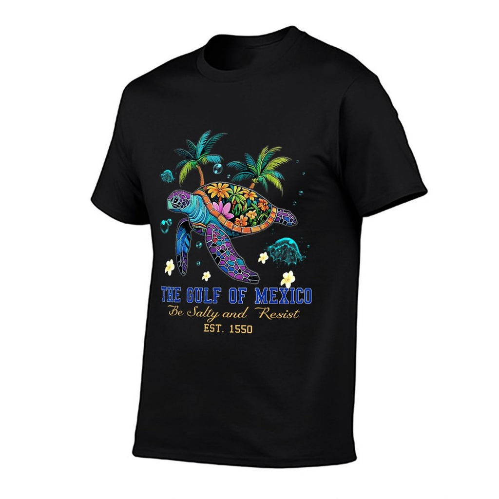 Gulf of Mexico Turtle BE SALTY AND RESIST  Relaxed-fit T-Shirt