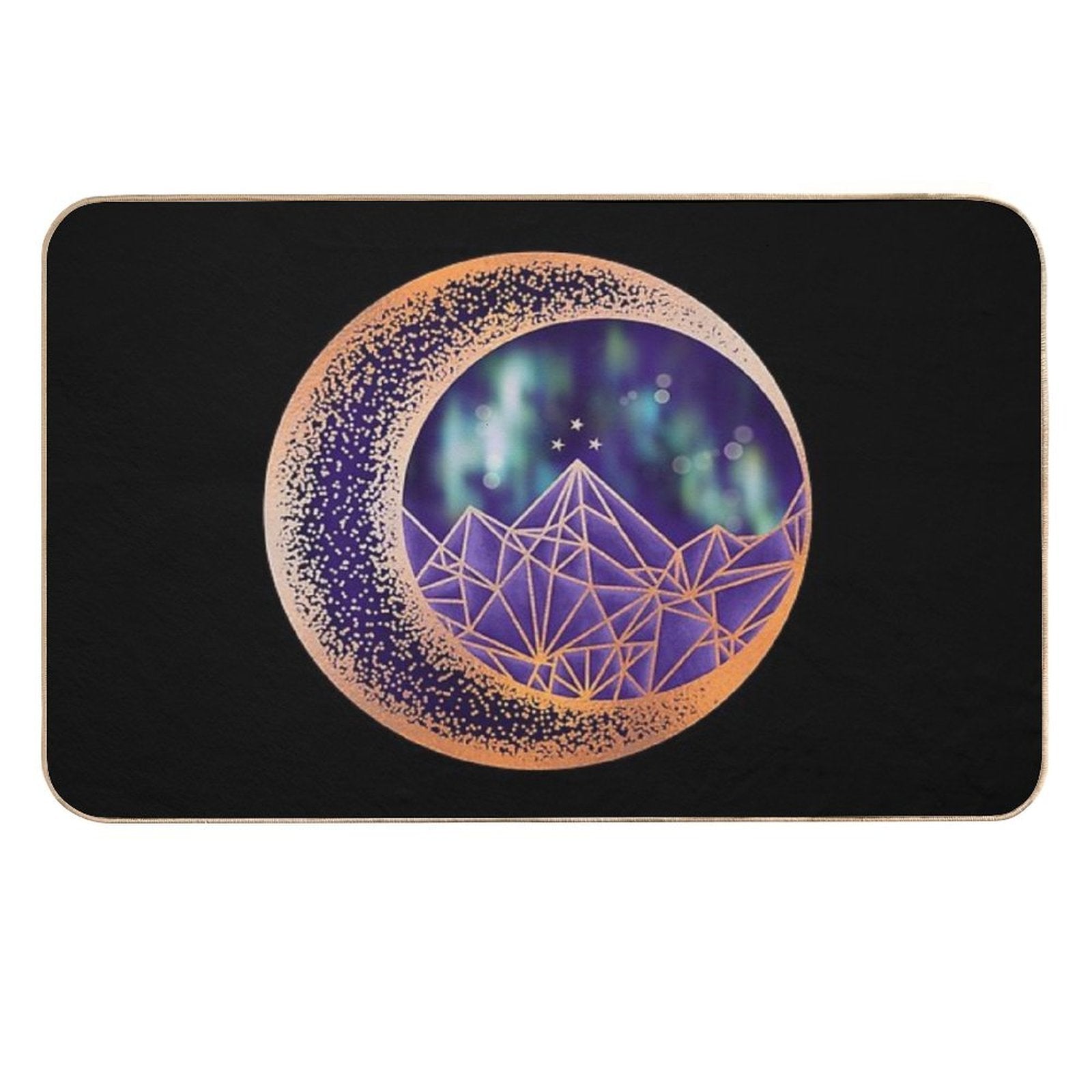 Gold Night Court Insignia  Non-Slip Bath Mat