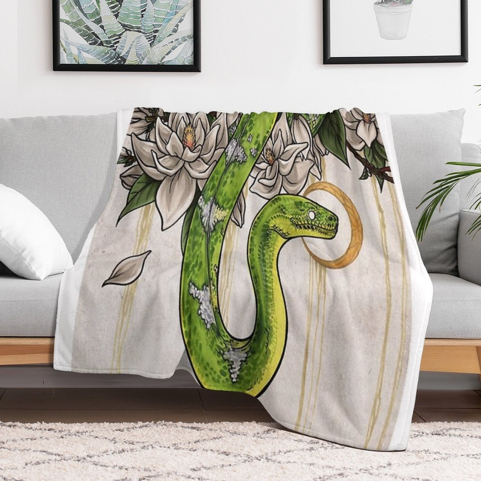 Snake Versatility Throw Blanket