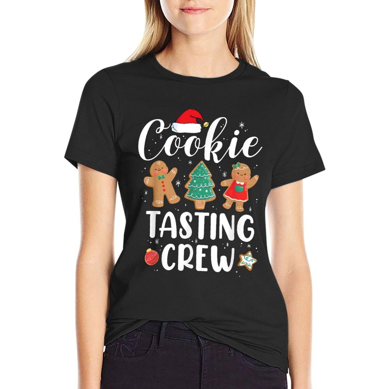 Cookie Tasting Crew Funny Pajamas Family Xmas Christmas  Breathable T-Shirt