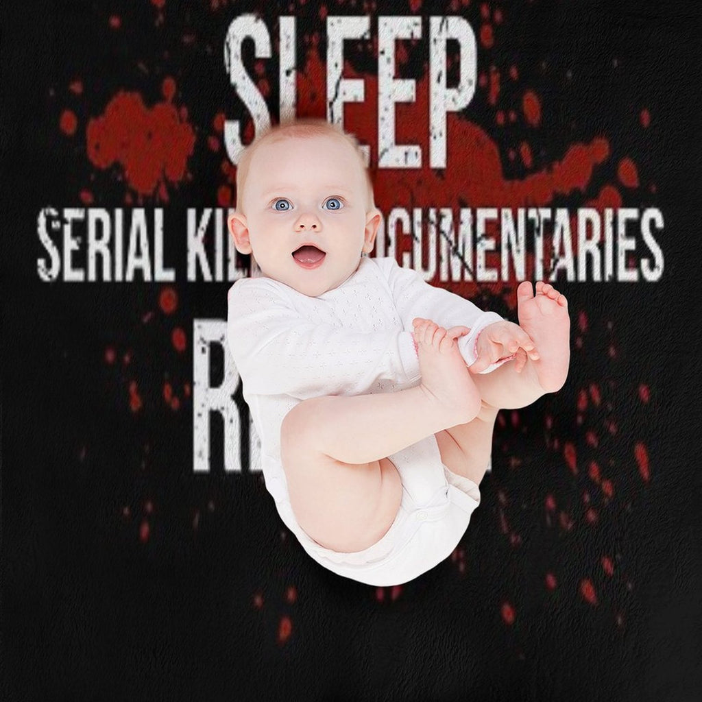 Eat Sleep Serial Killer Documentaries Repeat Crime Lover Easy Care Throw Blanket