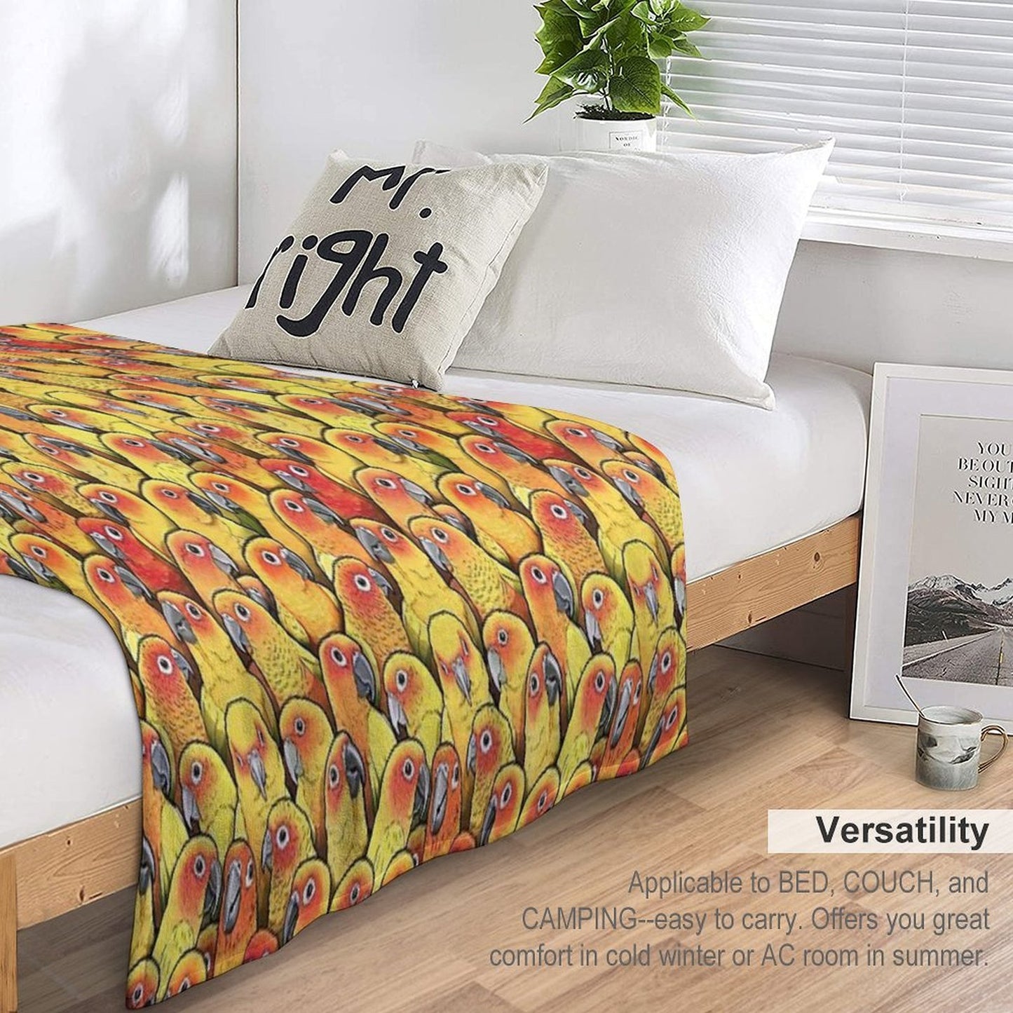 Sun Conures Multi-functional Throw Blanket