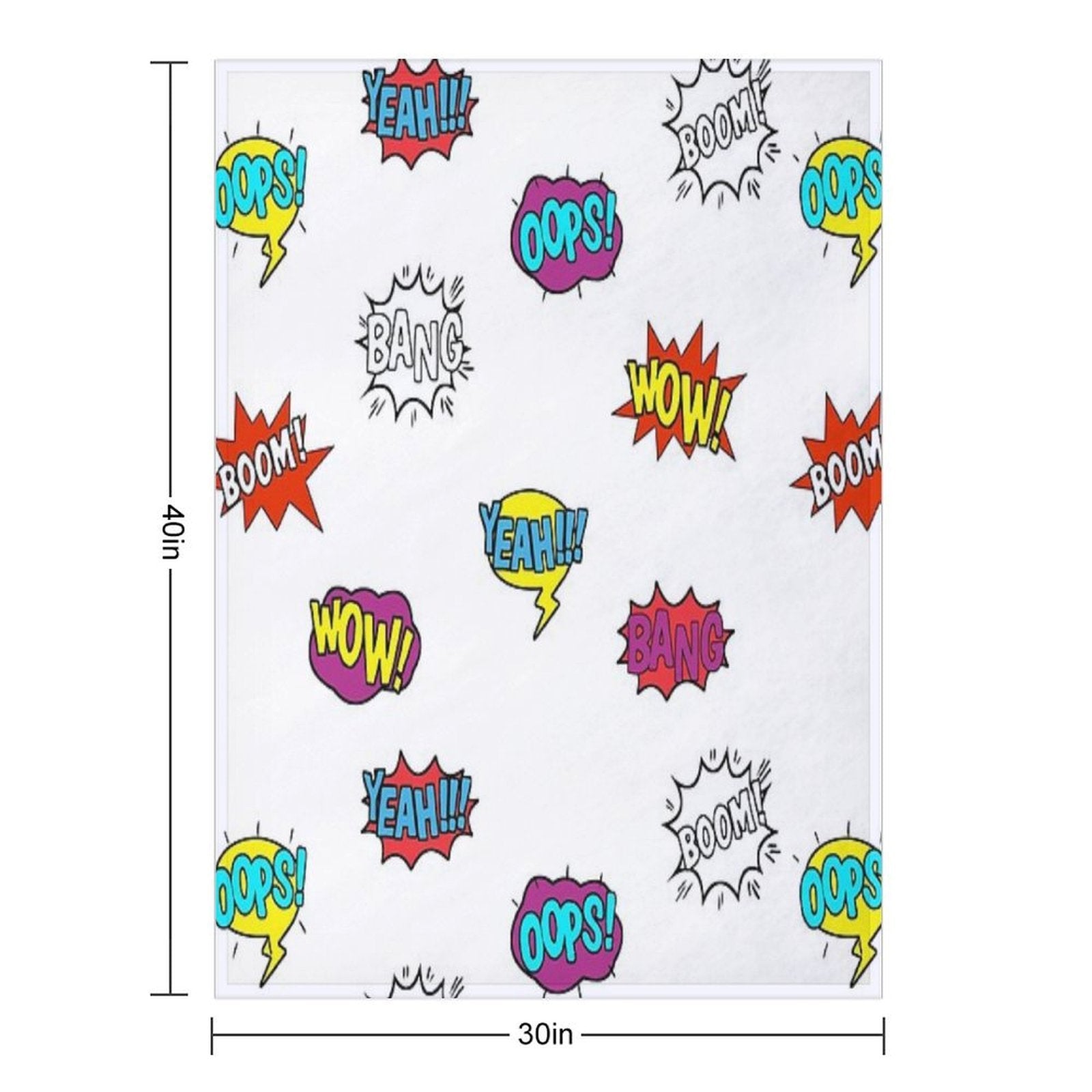 Pop Art Comic Book Style - LBC Eco-conscious Throw Blanket