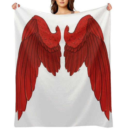 [] Wings Durable Throw Blanket