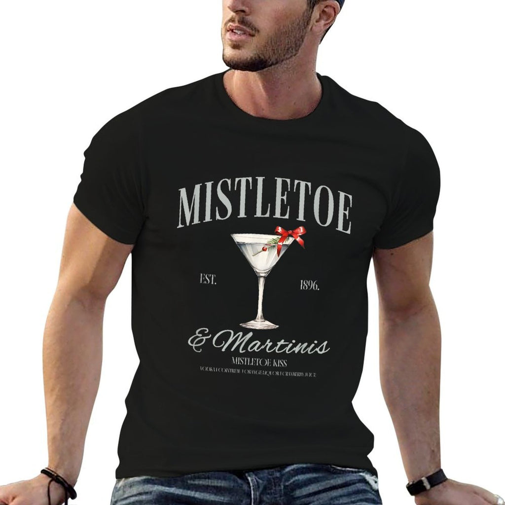 Mistletoe And Martinis Cocktail Christmas Espresso Martini  Stretchy T-Shirt