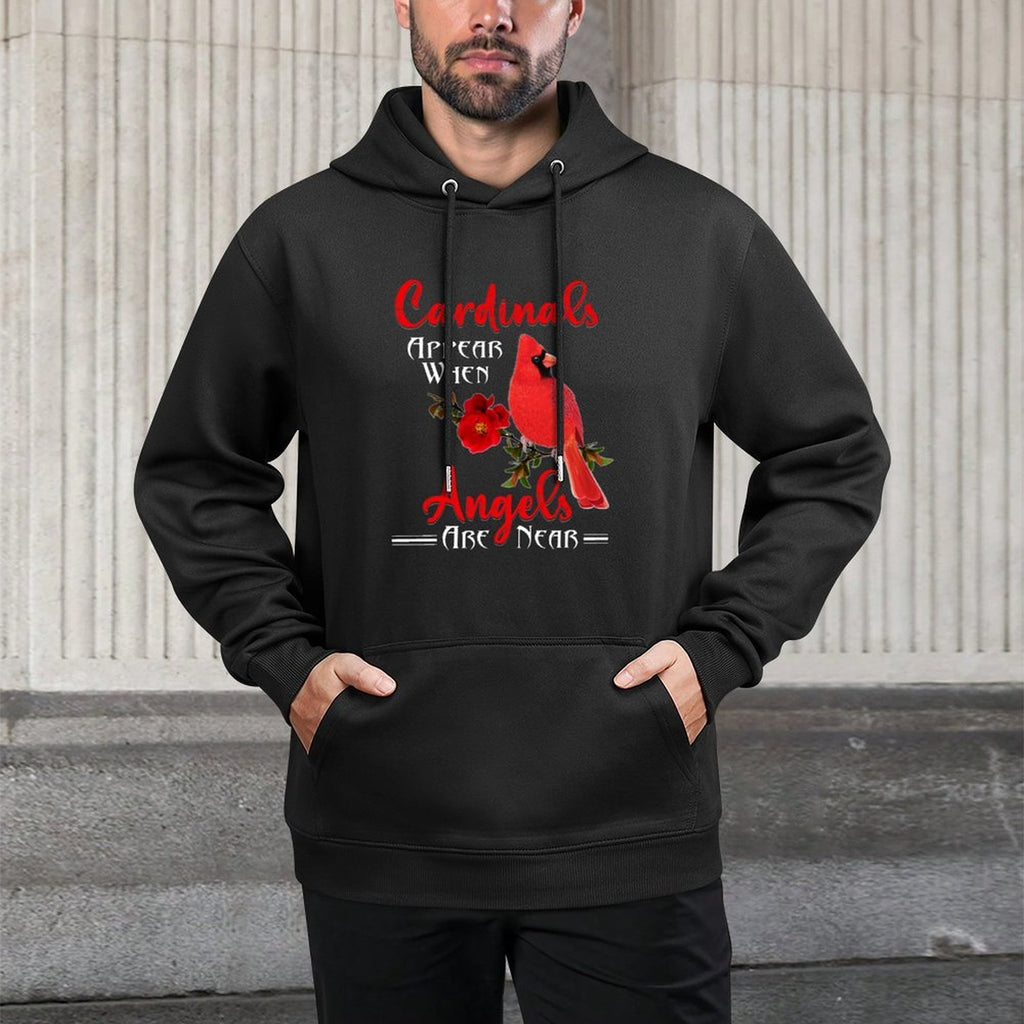Cardinals Appear When Angels Are Near Machine Washable Hoodie