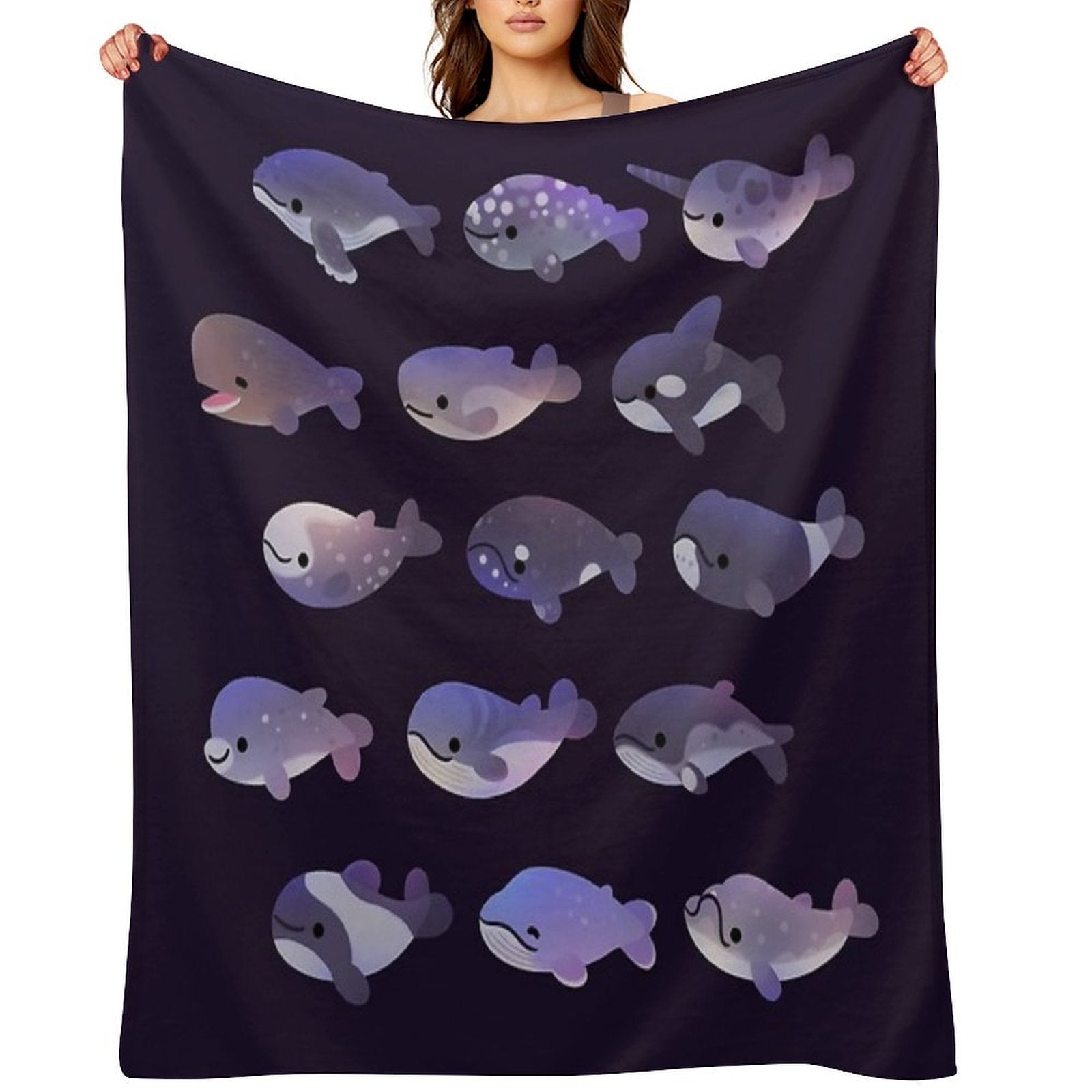 Whale Day Multi-functional Throw Blanket
