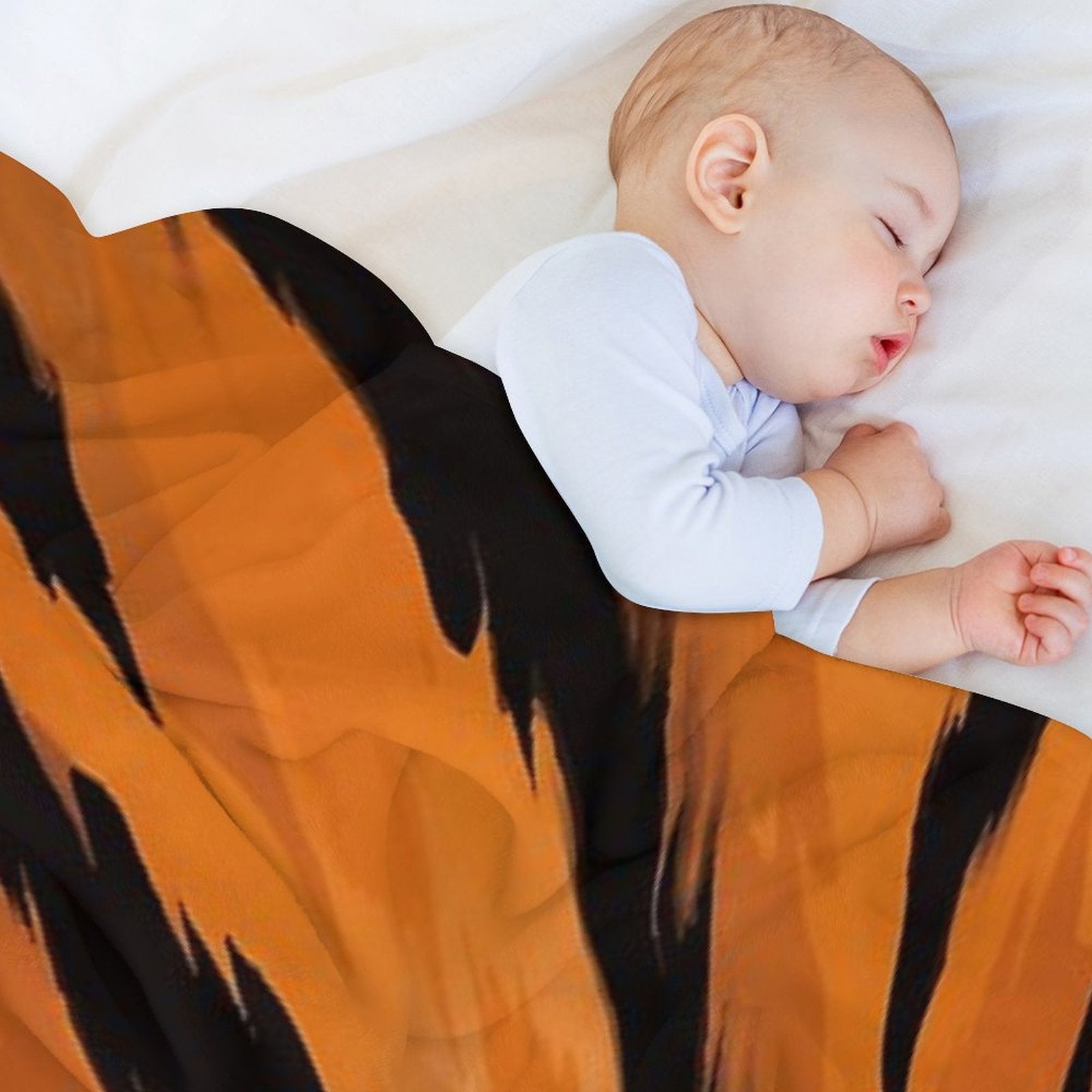 Tiger Pattern Shrink-resistant Throw Blanket