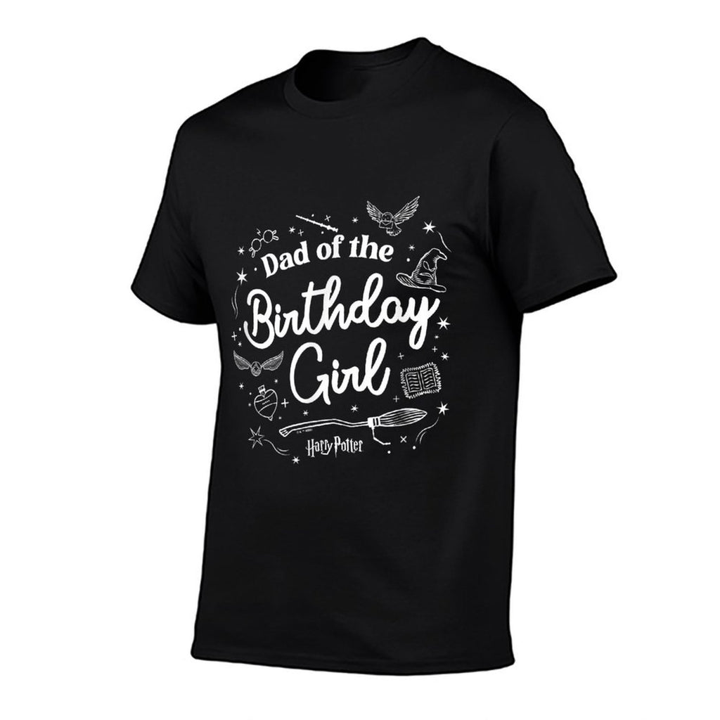 Harry Potter Dad Of The Birthday Girl Magical Things Logo  Fade-proof Color T-Shirt
