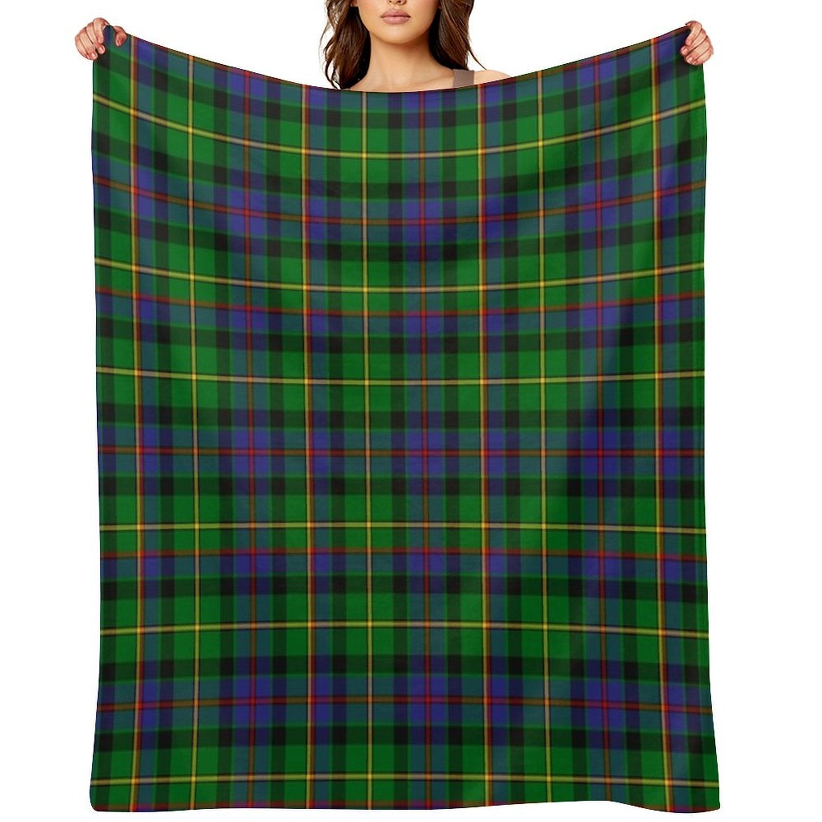 Clan Tait Tartan Velvety-soft Throw Blanket