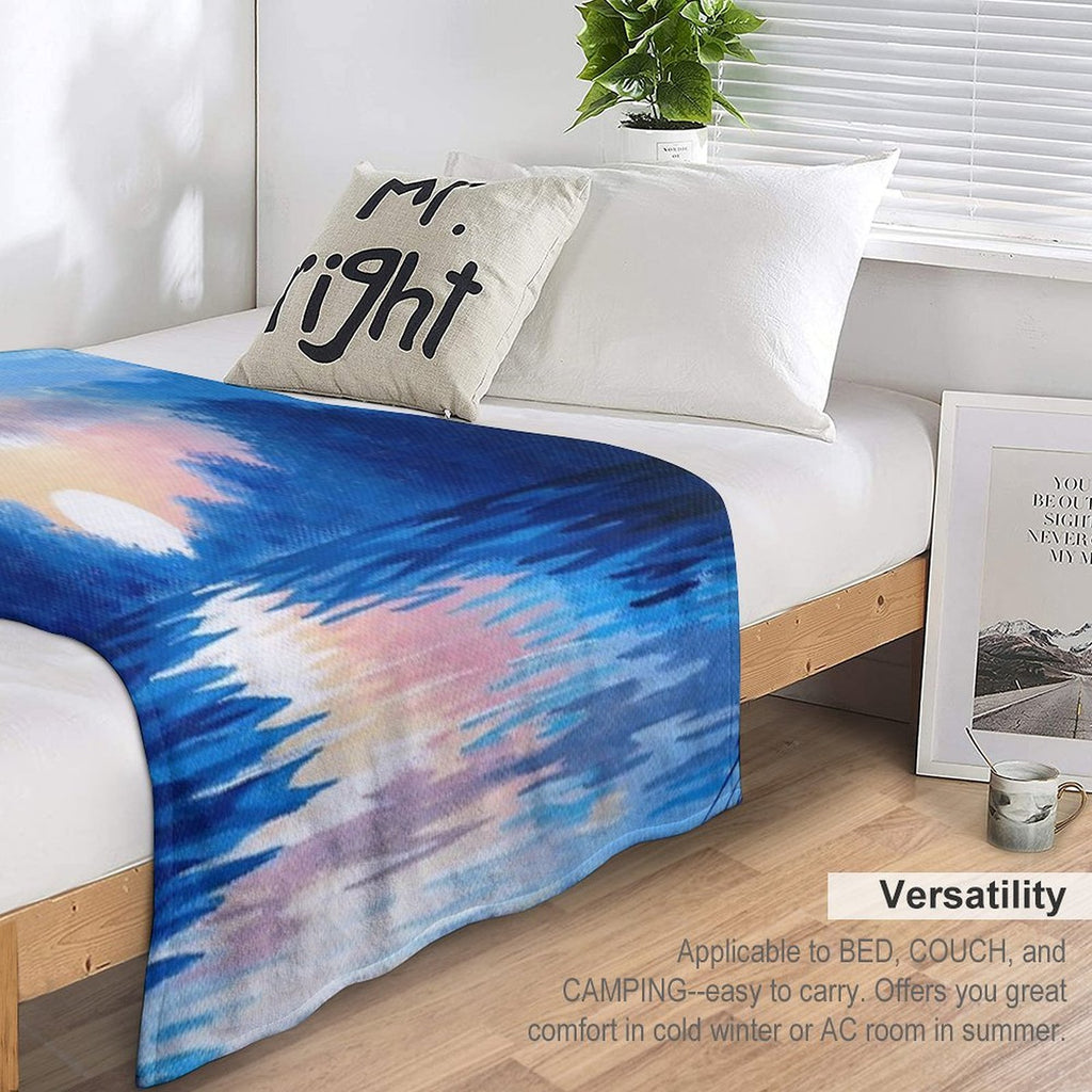 Blue Daybreak Durable Throw Blanket