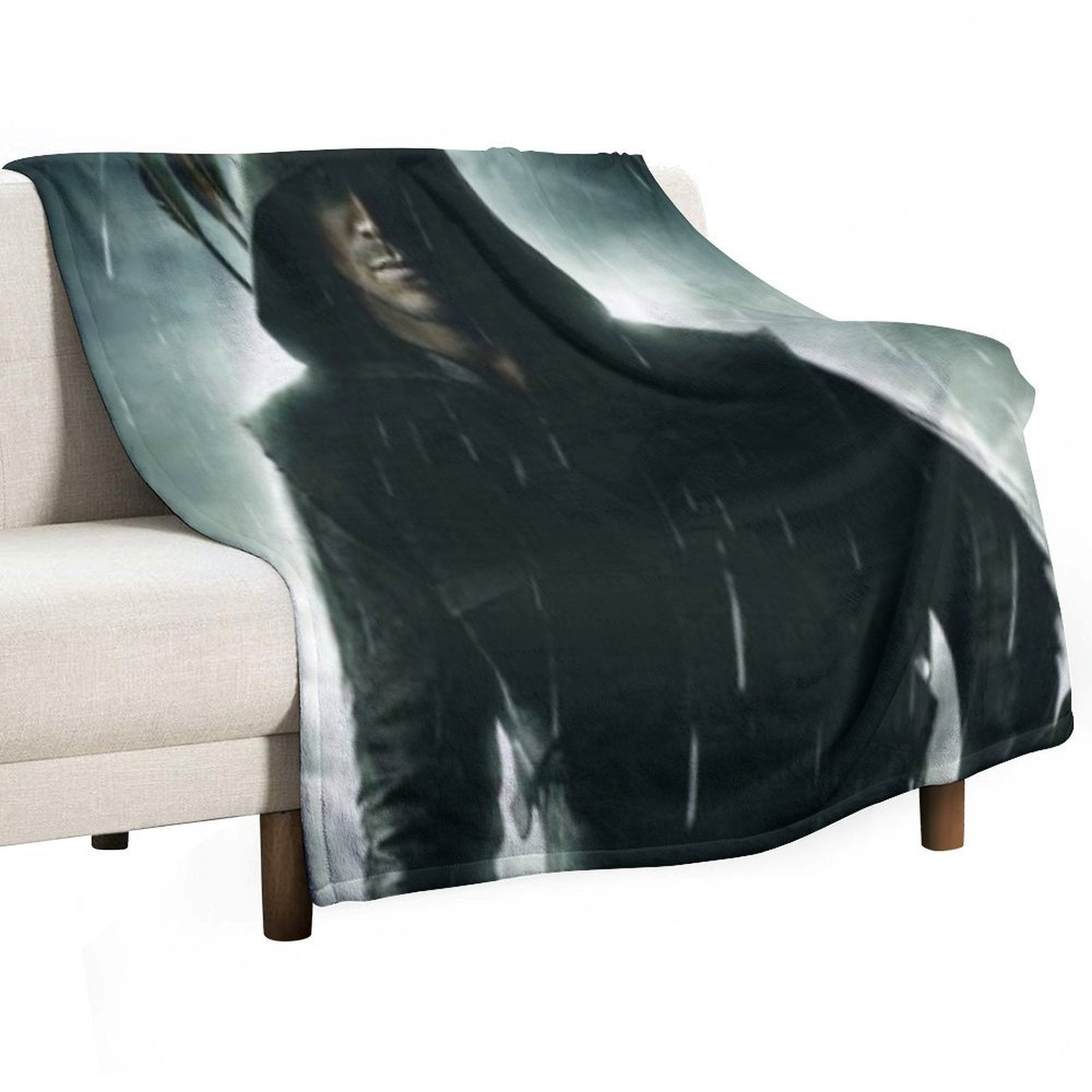 Oliver Queen The Green Arrow Poster Sustainable Throw Blanket