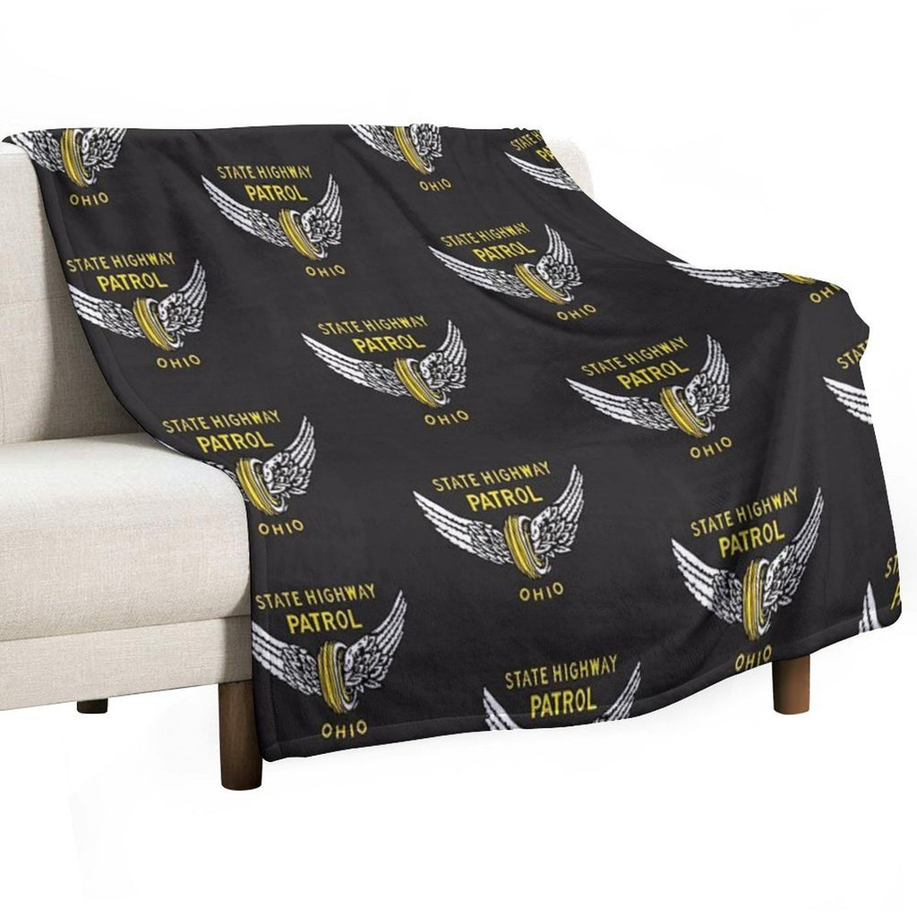 Ohio Highway Patrol Wrinkle-free Throw Blanket