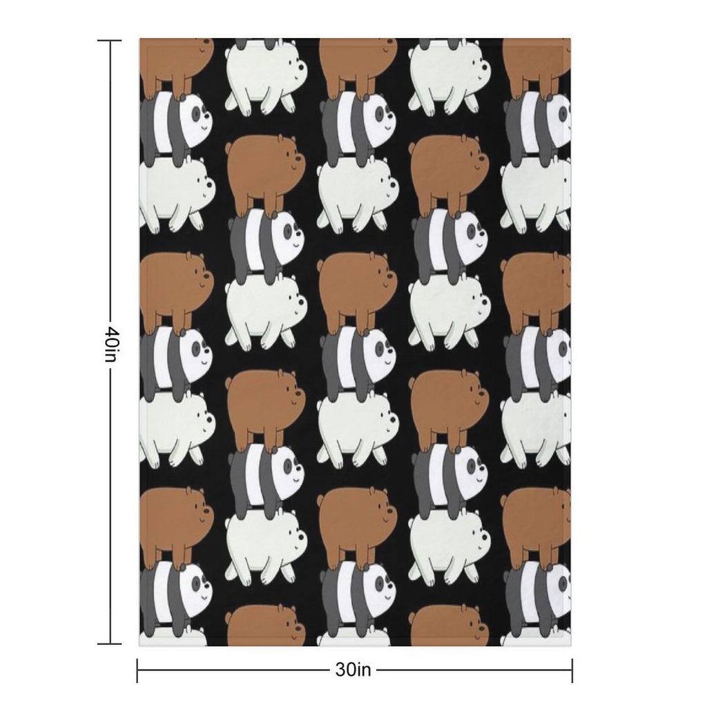 We Bare Bears Lightweight Throw Blanket