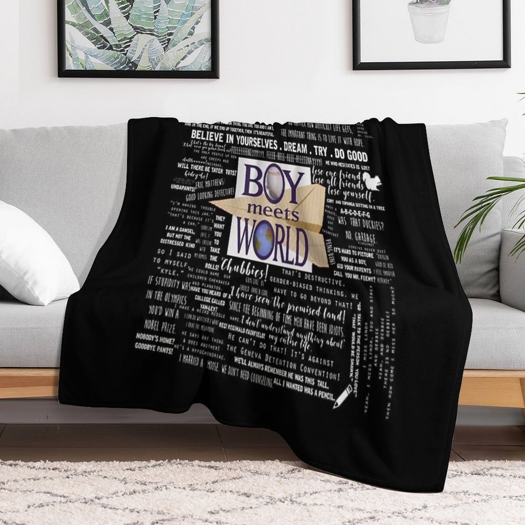 Boy Meets World Memorable Quotes Lightweight Throw Blanket