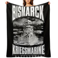 Battleship Bismarck Wrinkle-free Throw Blanket