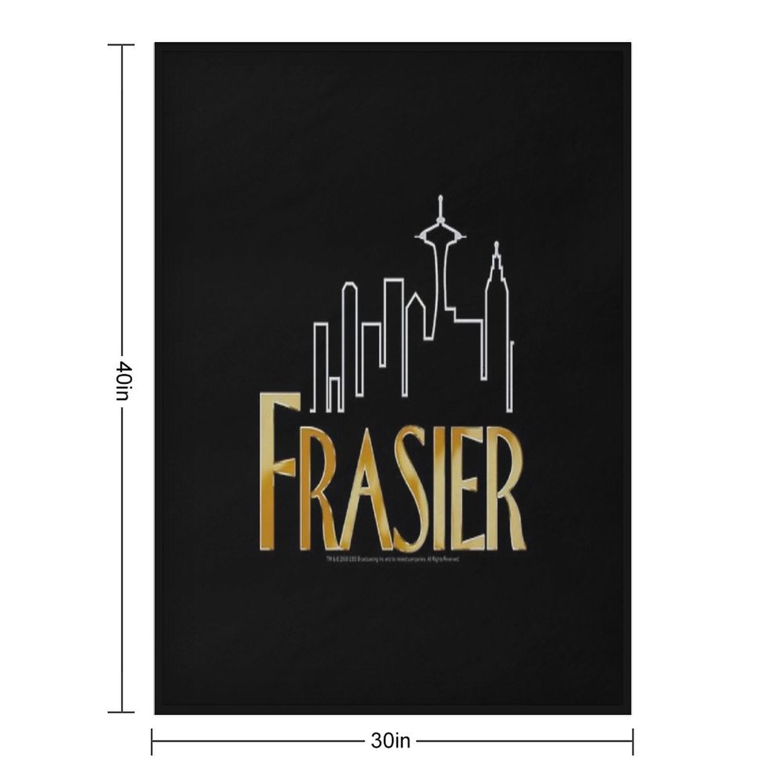 Fraiser Skyline Machine-washable Throw Blanket