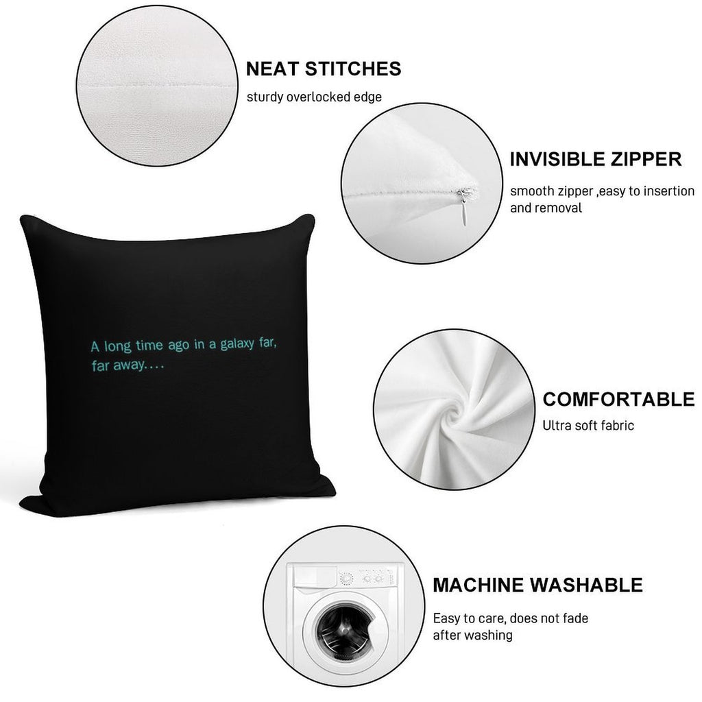 In A Galaxy Far Far Away Soft Home Decor Throw Pillow