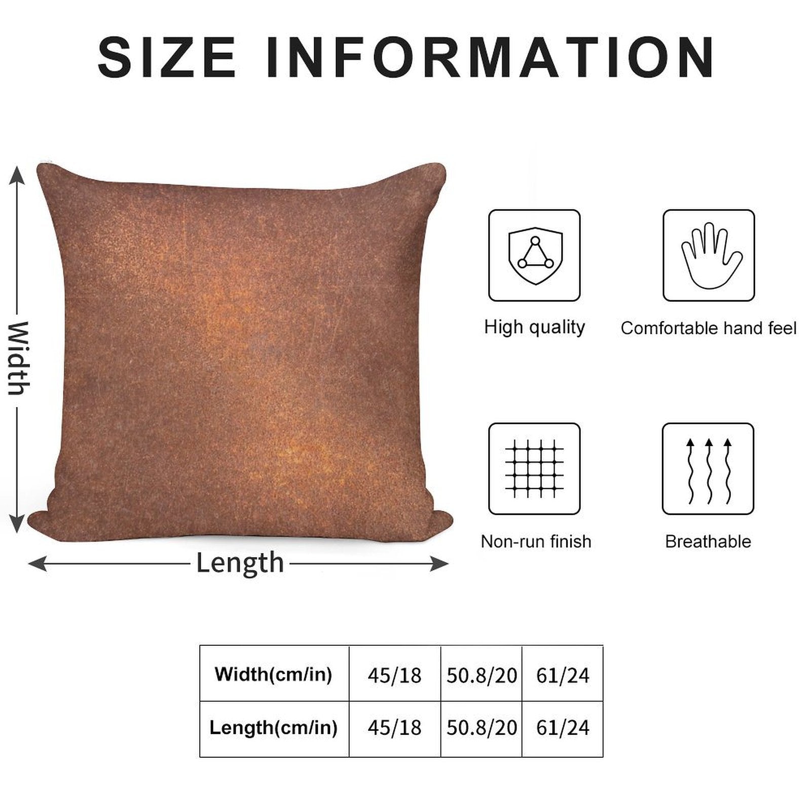 Old Metal Iron Rust Soft Gift Ready Throw Pillow