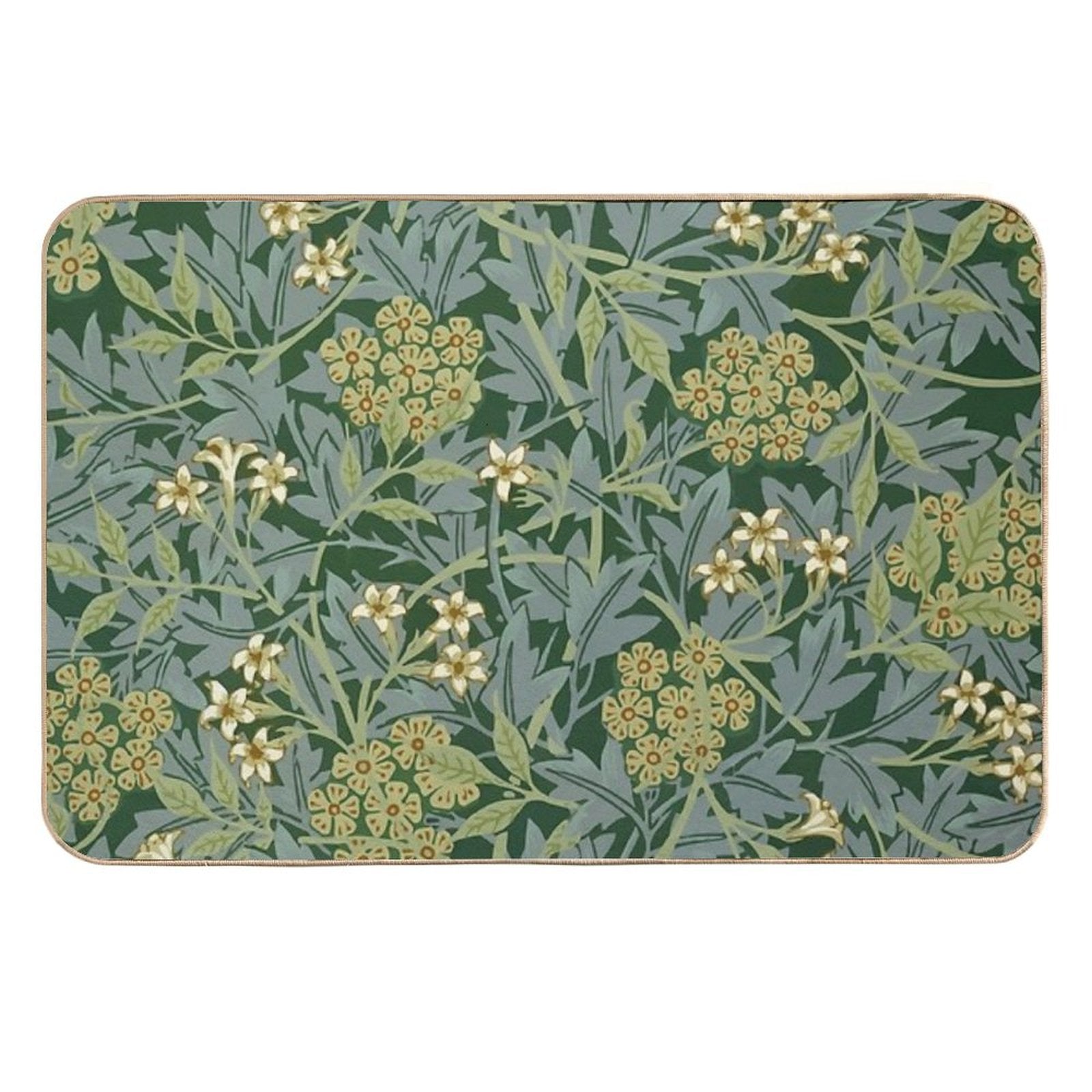 Jasmine by William Morris  Slip-Resistant Bath Mat