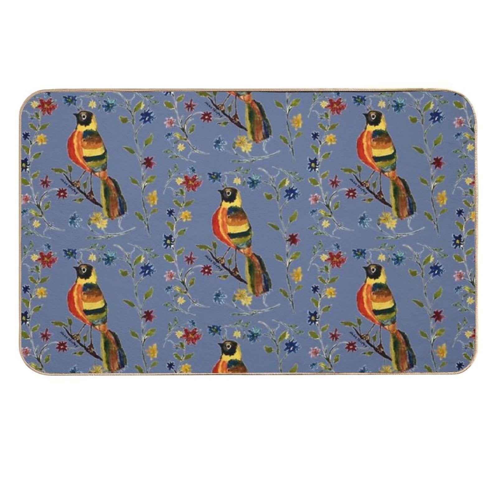 Tropical Bird  High-Traffic Bath Mat