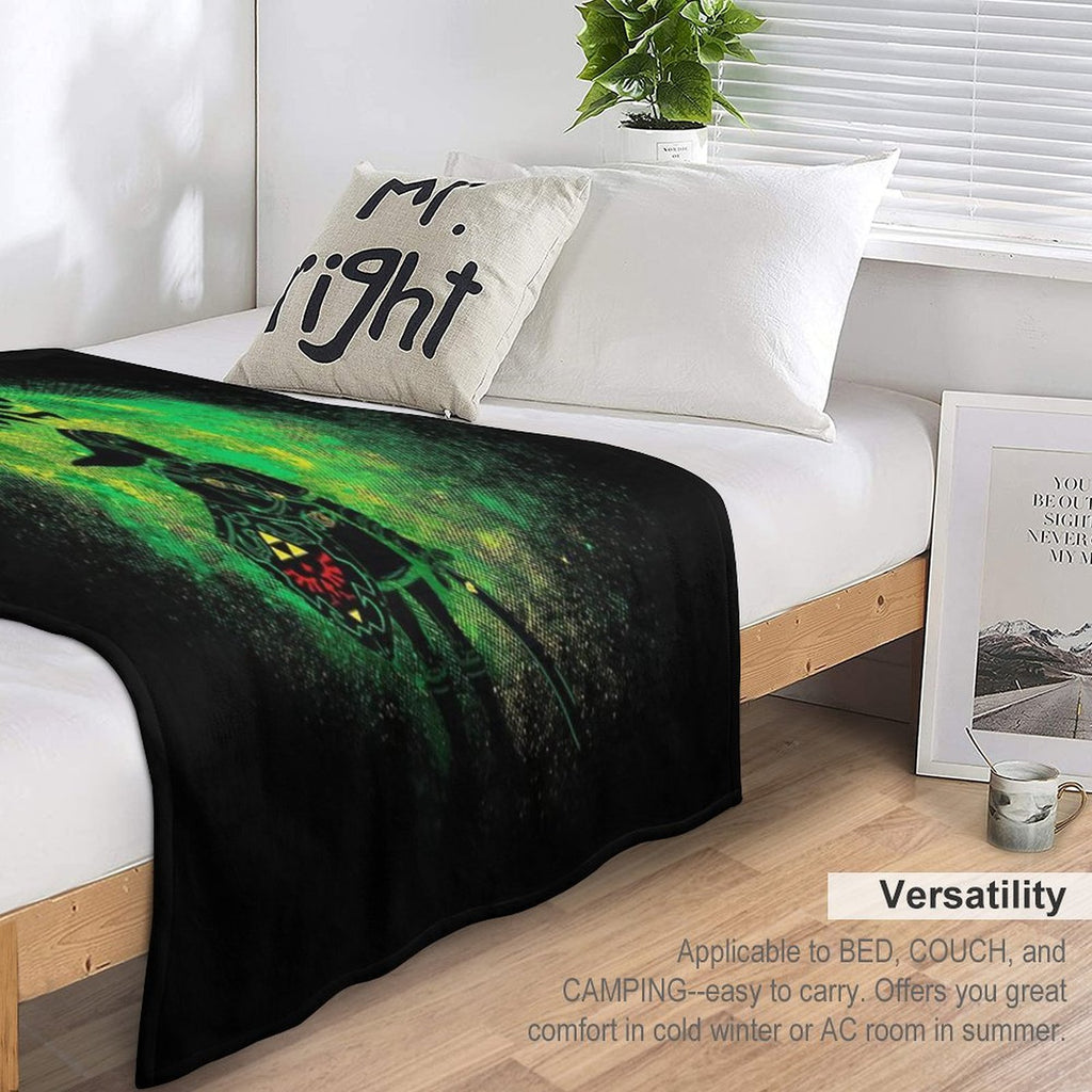 Hero of Time Art Machine-washable Throw Blanket