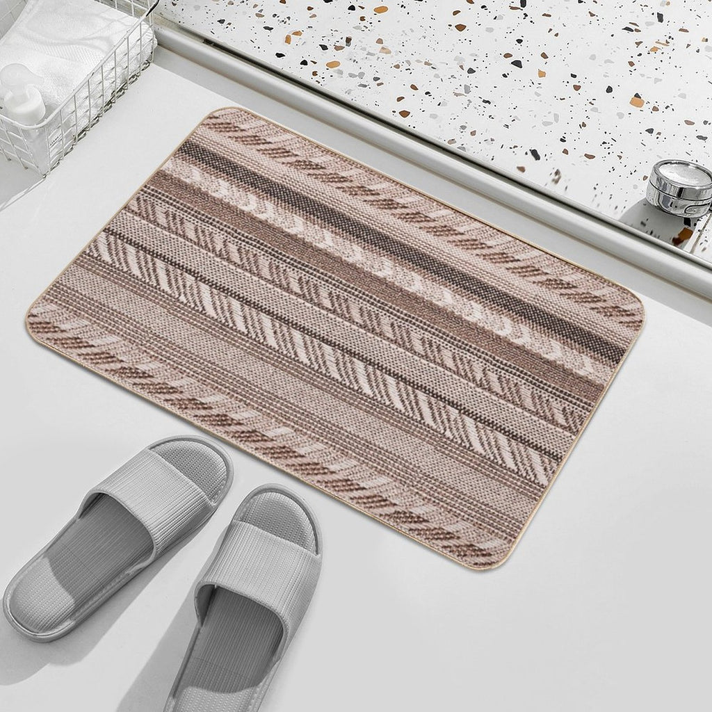Brassy - Boho Stripe -  Long-Lasting Bath Mat