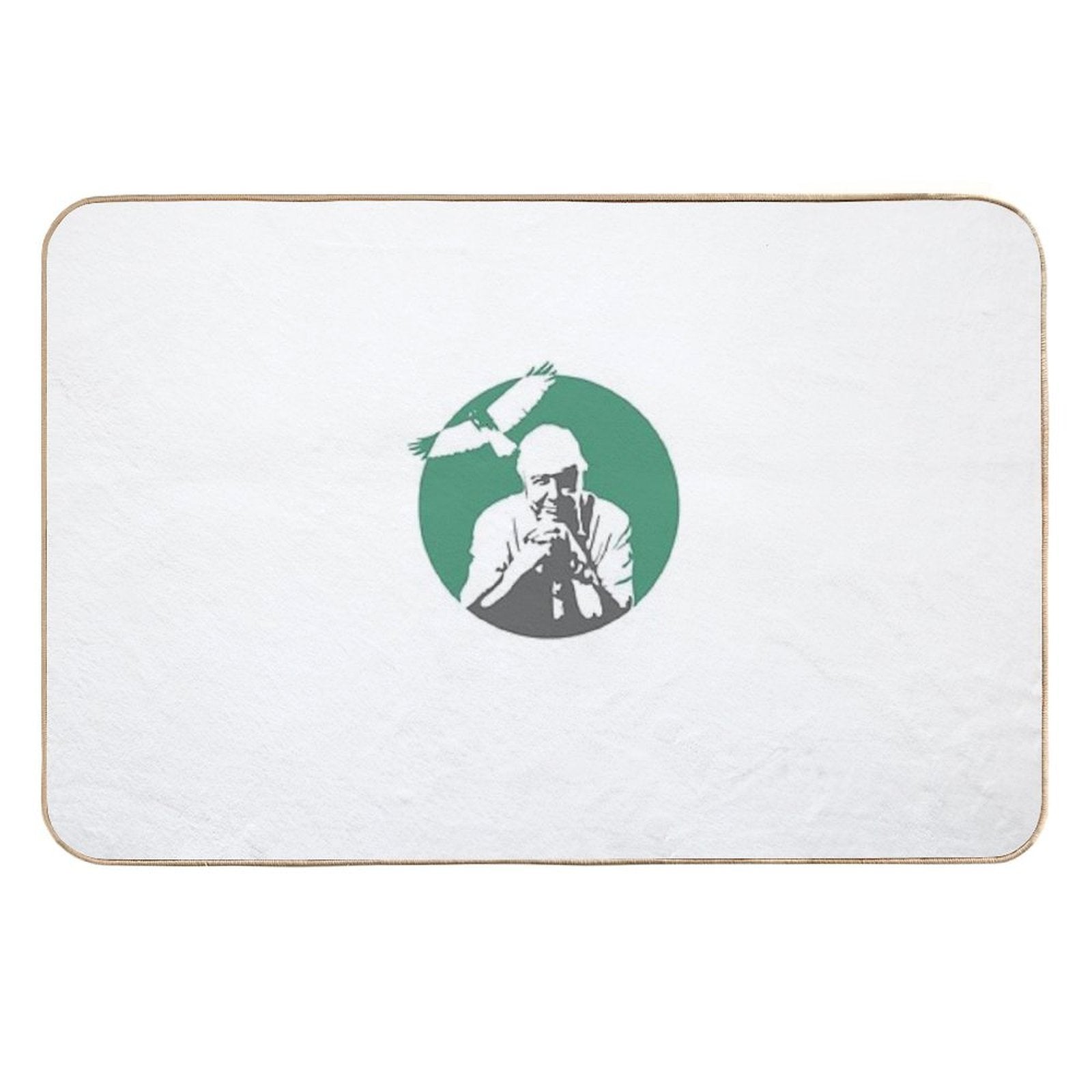 Sir David Attenborough  Fade-Resistant Bath Mat