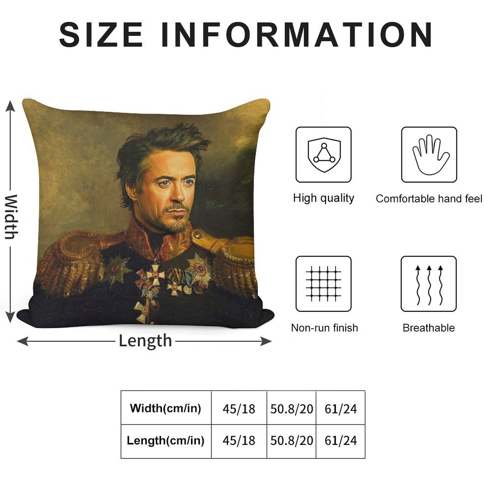 Robert Downey Jr - Replaceface Soft Gift Ready Throw Pillow