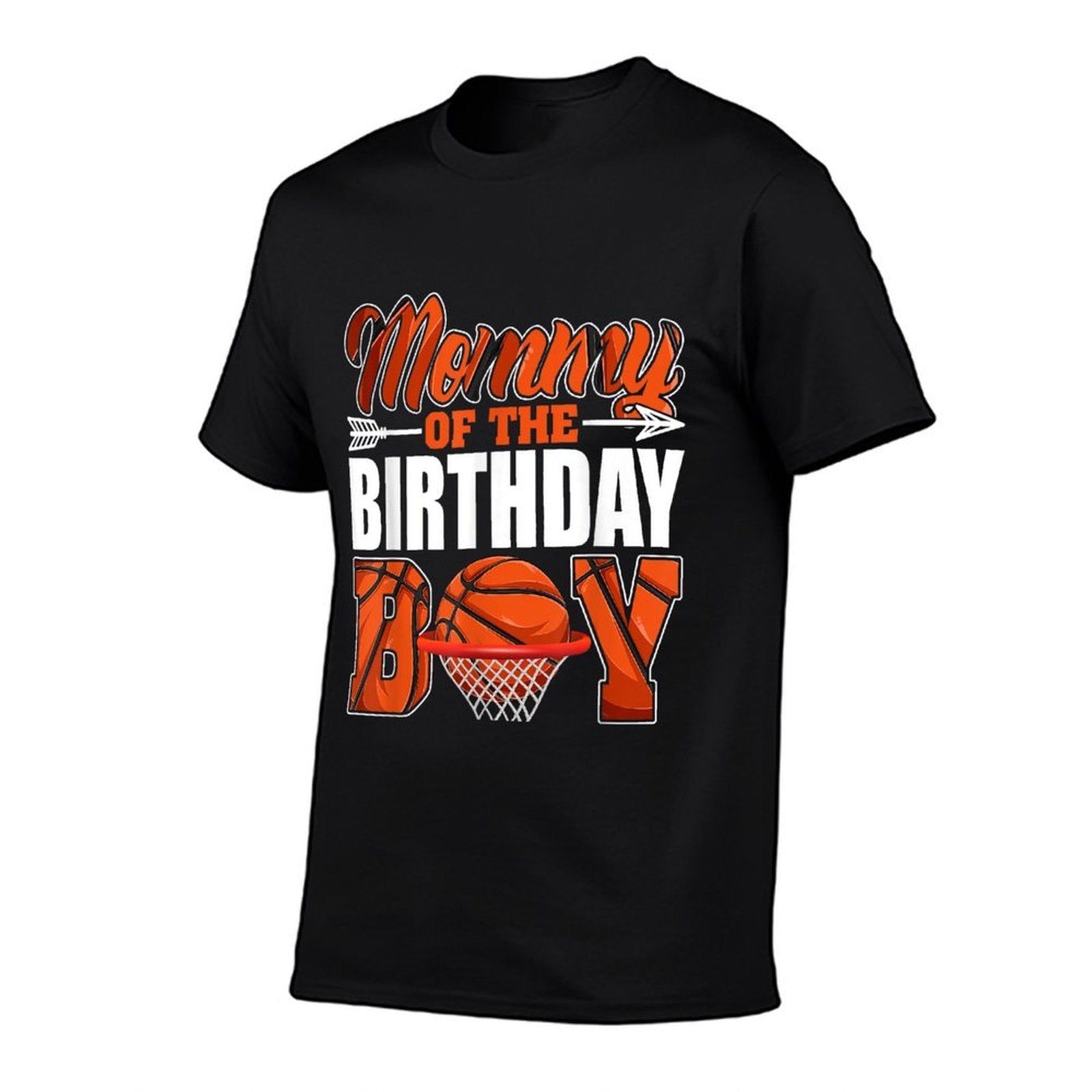 Mommy Of Birthday Boy Basketball Matching Family Party  Relaxed-fit T-Shirt