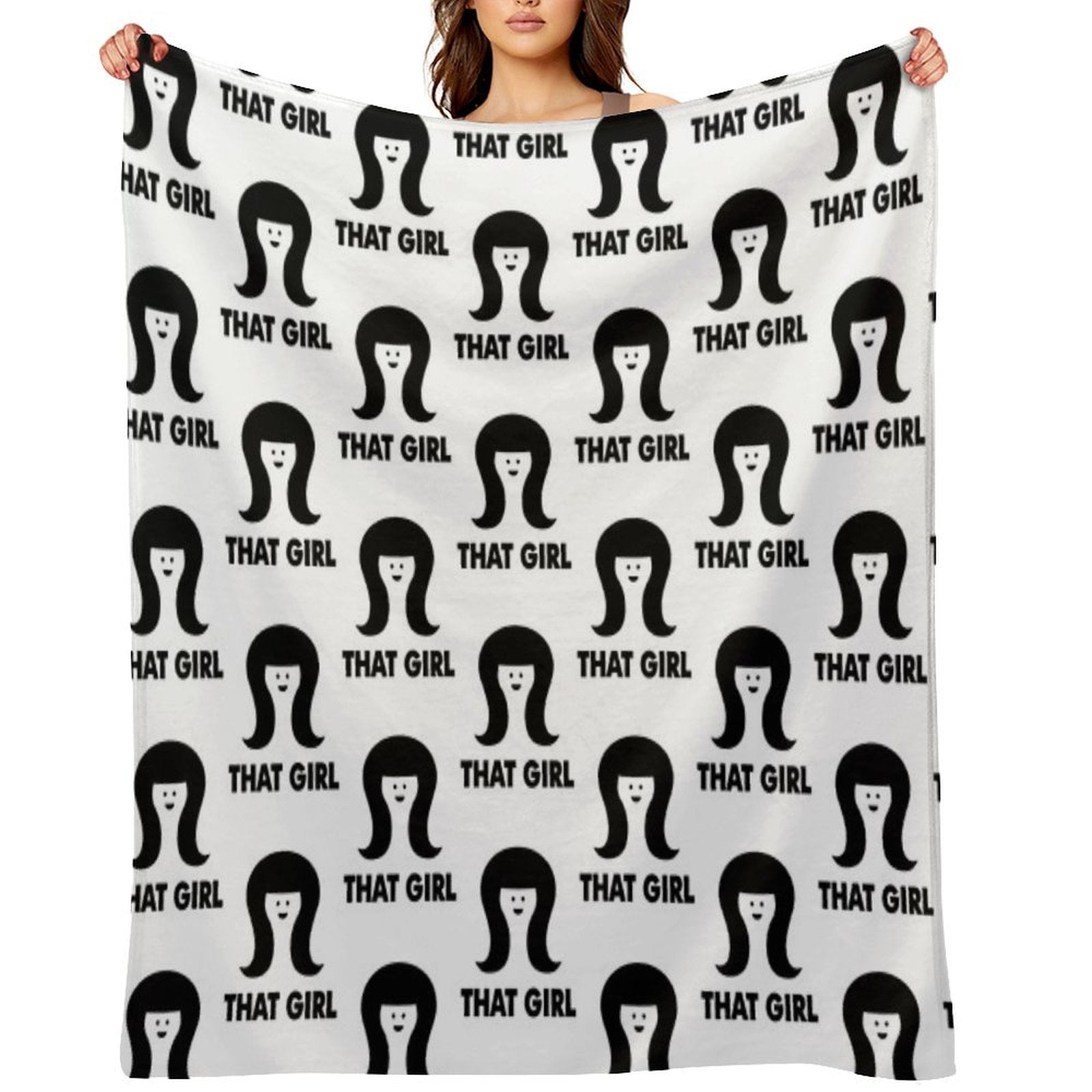 THAT GIRL Lightweight Throw Blanket