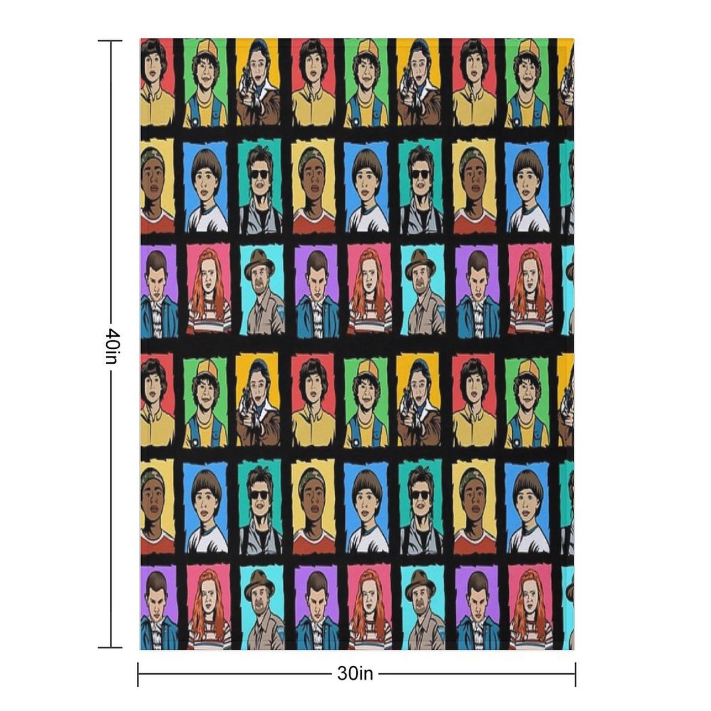Stranger Things Art Comfort Throw Blanket