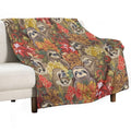 Because Sloths Autumn Plush Throw Blanket