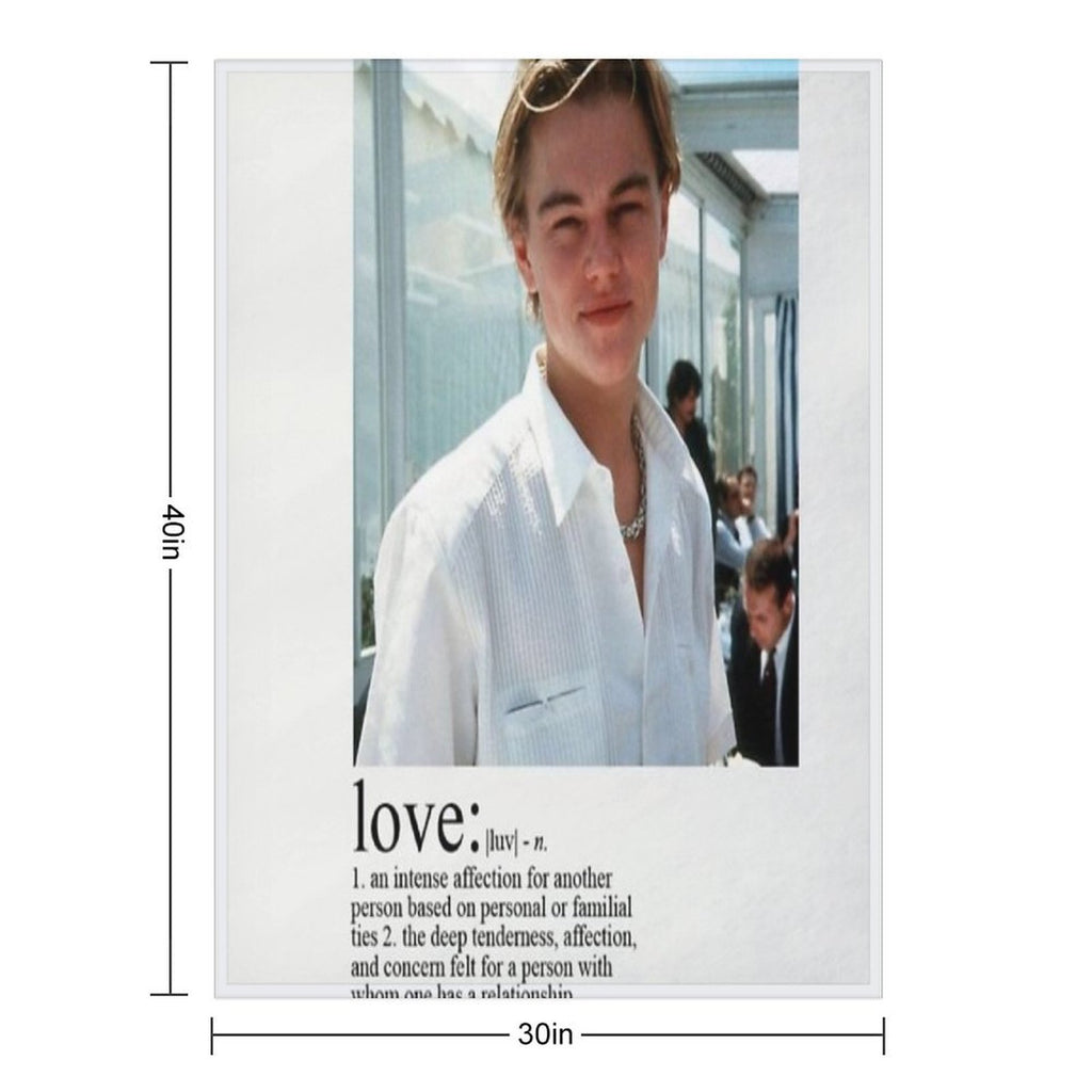 Leonardo Dicaprio Love Machine-washable Throw Blanket